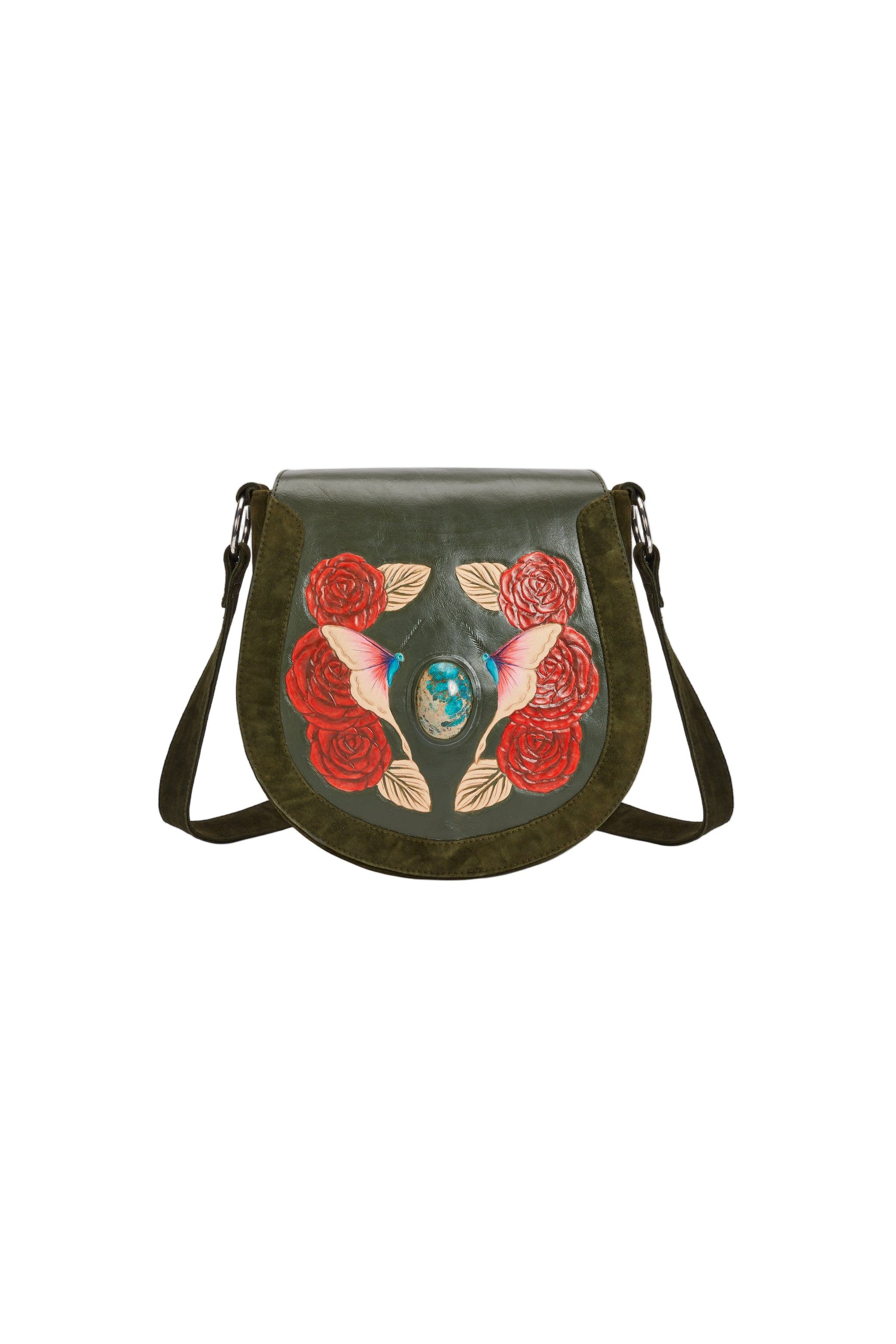 Jodi Lee Women's Green Luna Charm Bag Olive In Green