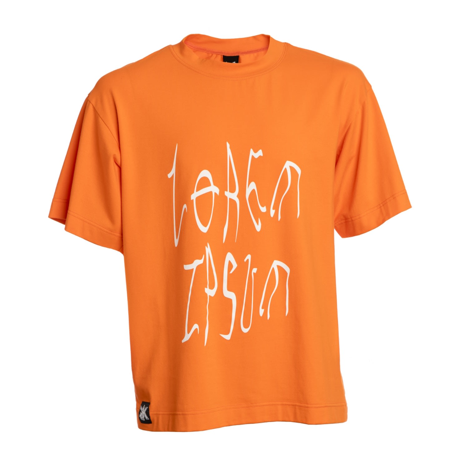 Kristel Kuslapuu Men's Yellow / Orange Orange Lorem Ipsum Tshirt In Yellow/orange