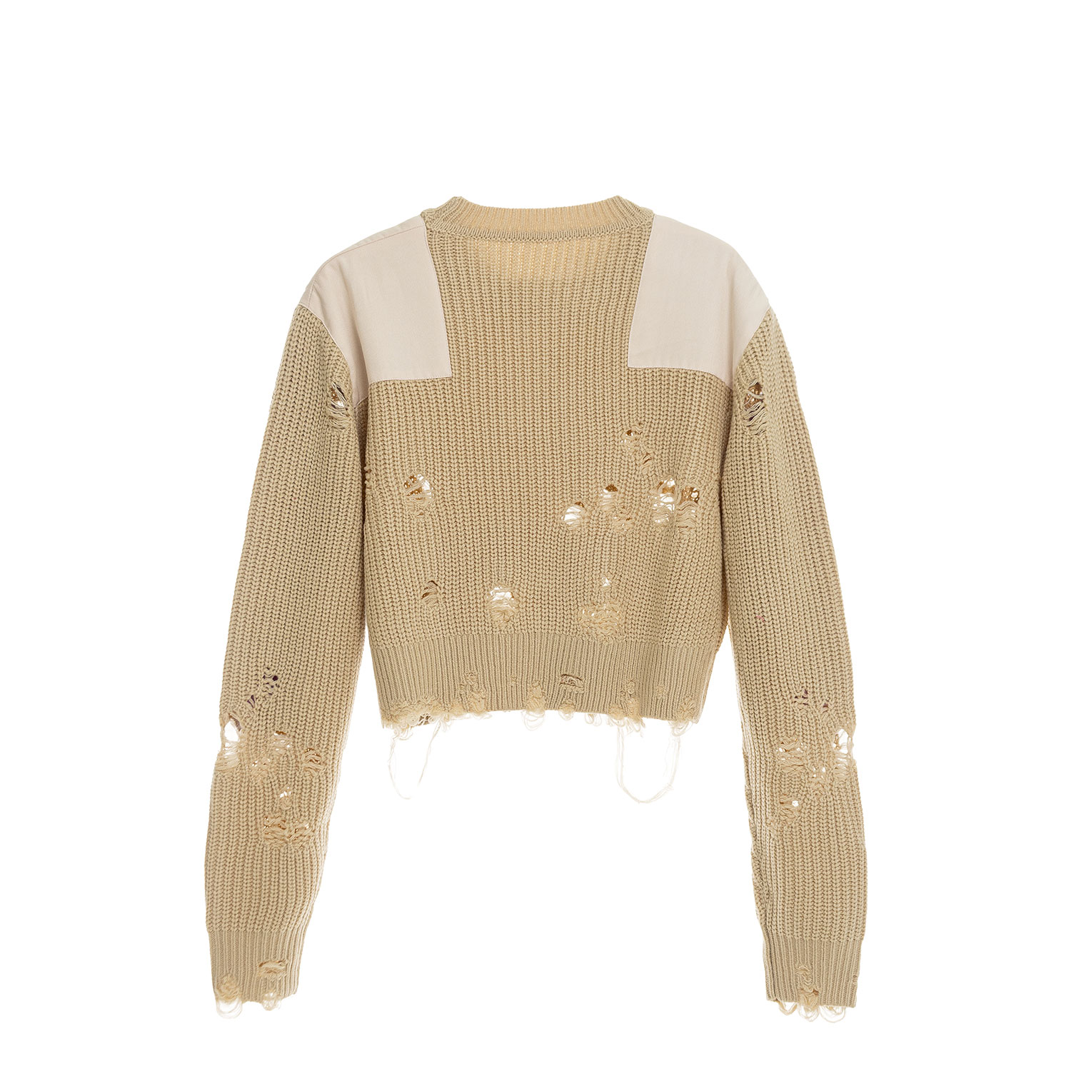 Come On Women's Green Military Sweater In Neutral
