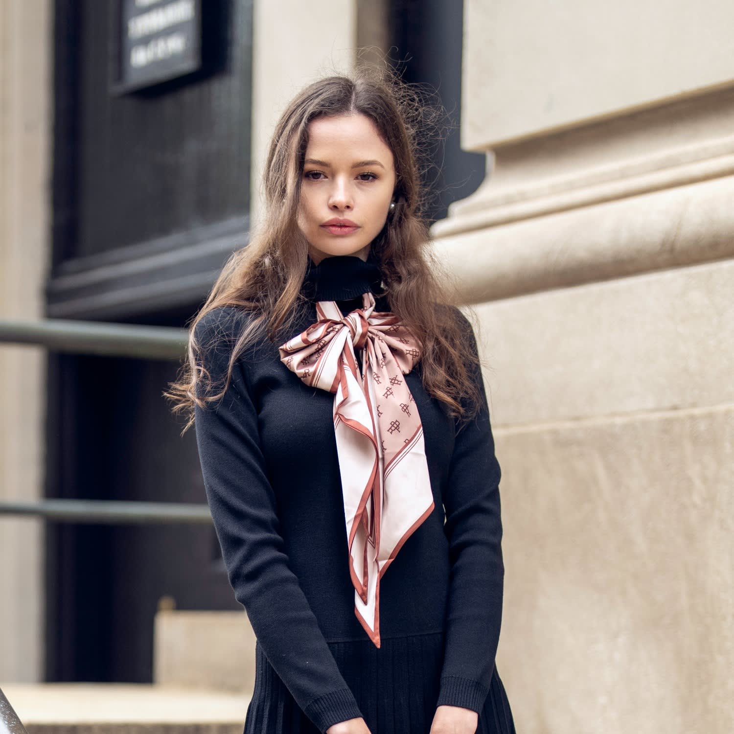 Rp Monogrammed Silk Neck Scarf | Roch Perel | Wolf & Badger Rp Monogrammed Silk Neck Scarf | Roch Perel | Wolf & Badger