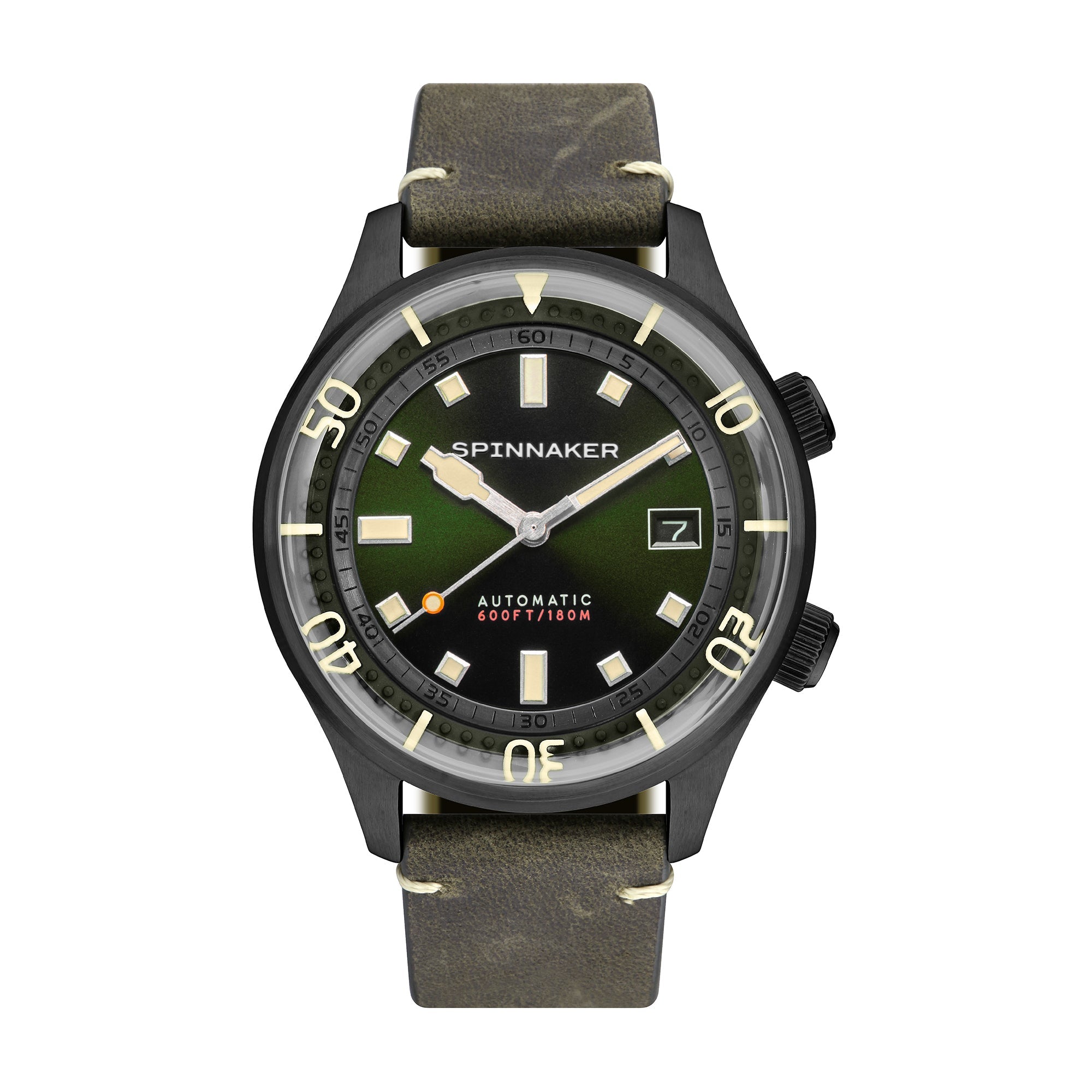 Spinnaker Bradner Men's Automatic Military Green Watch In Green