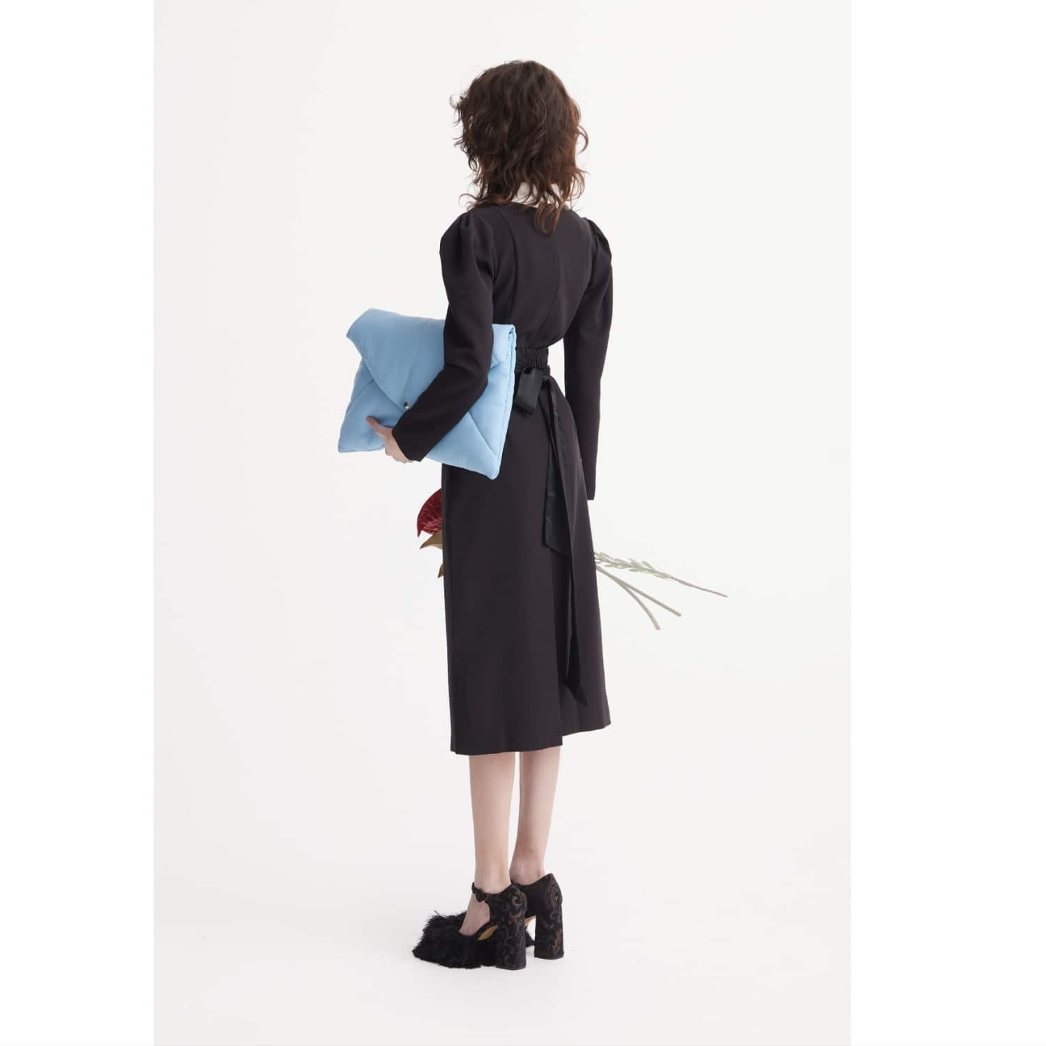Black Formal Midi Dress | Julia Allert | Wolf & Badger