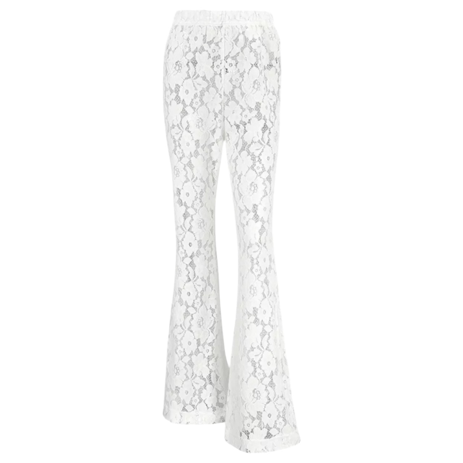 High Heel Jungle By Kathryn Eisman Women's White Jen Lace Pant- Xsmall/ Small In White