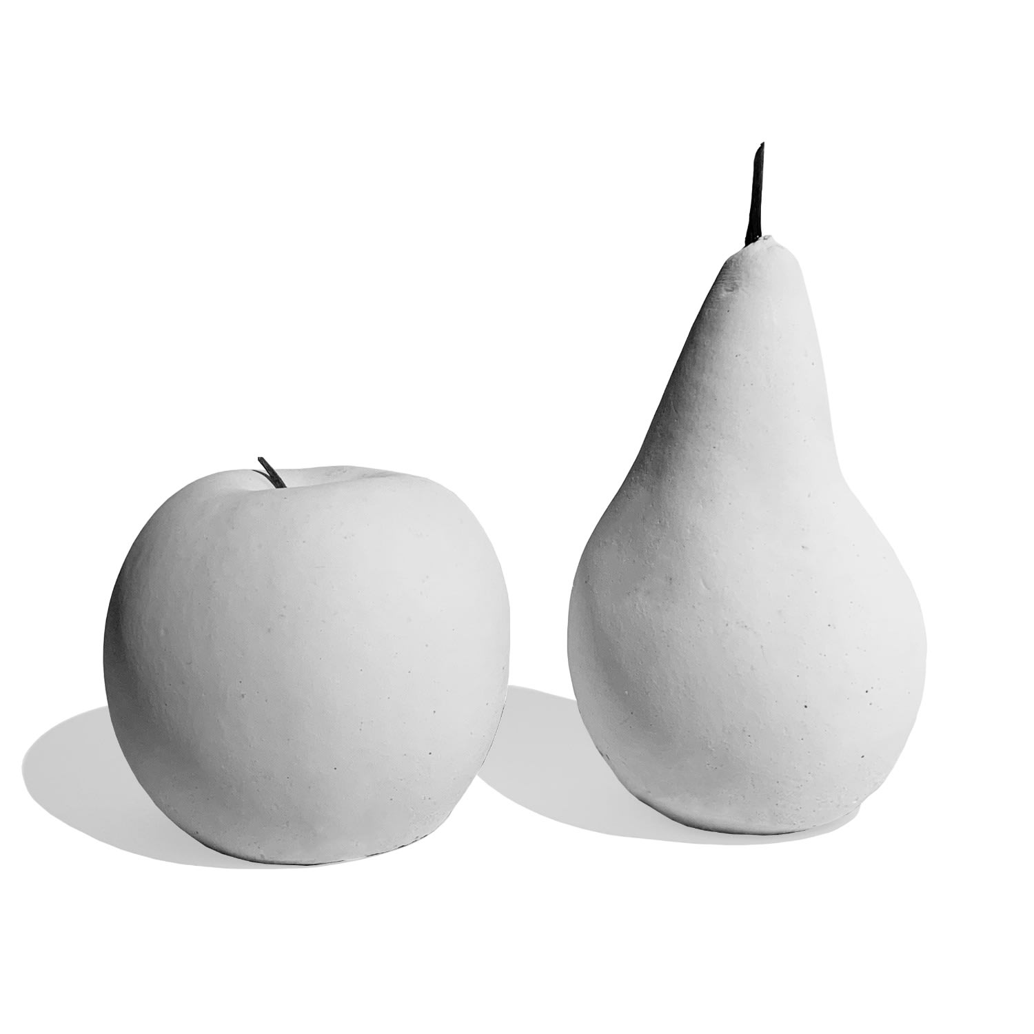 Ornamental Concrete Fruit Snow White, Set Of 2 Studio Story