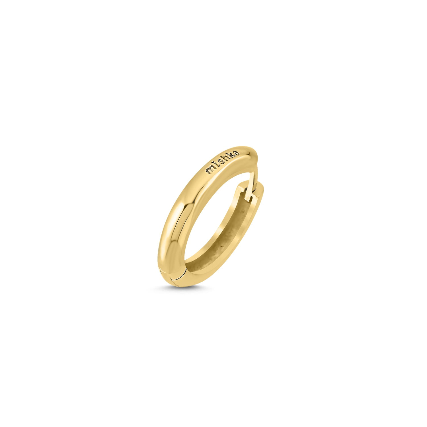 Mishka Men's Perfect Circle Gold Vermeil Mono Earring