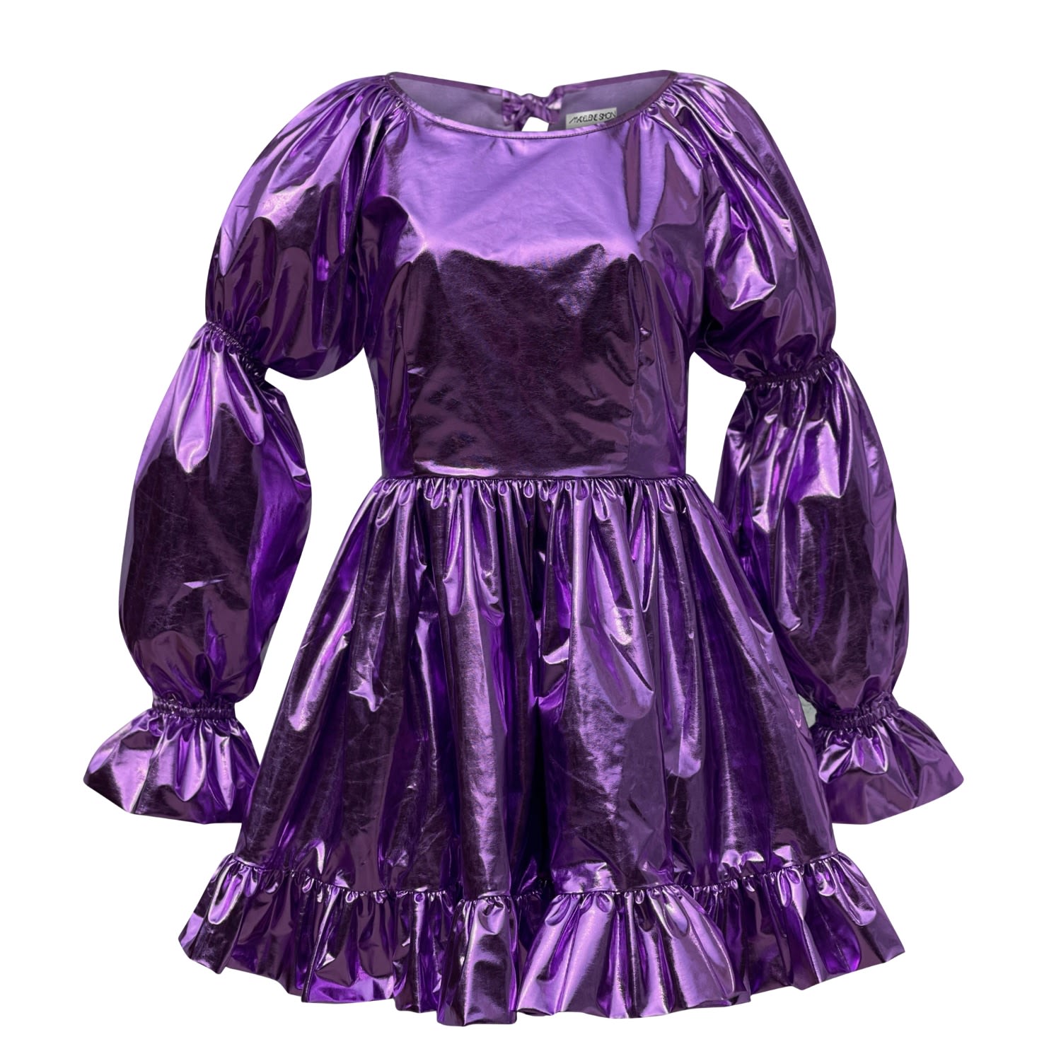 Women's Mardi Gras Purple Metallic Dress | XXL | Madeleine Simon Studio