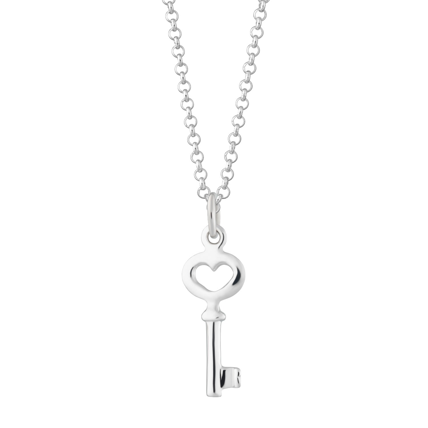 Women’s Sterling Silver Key Necklace Lily Charmed