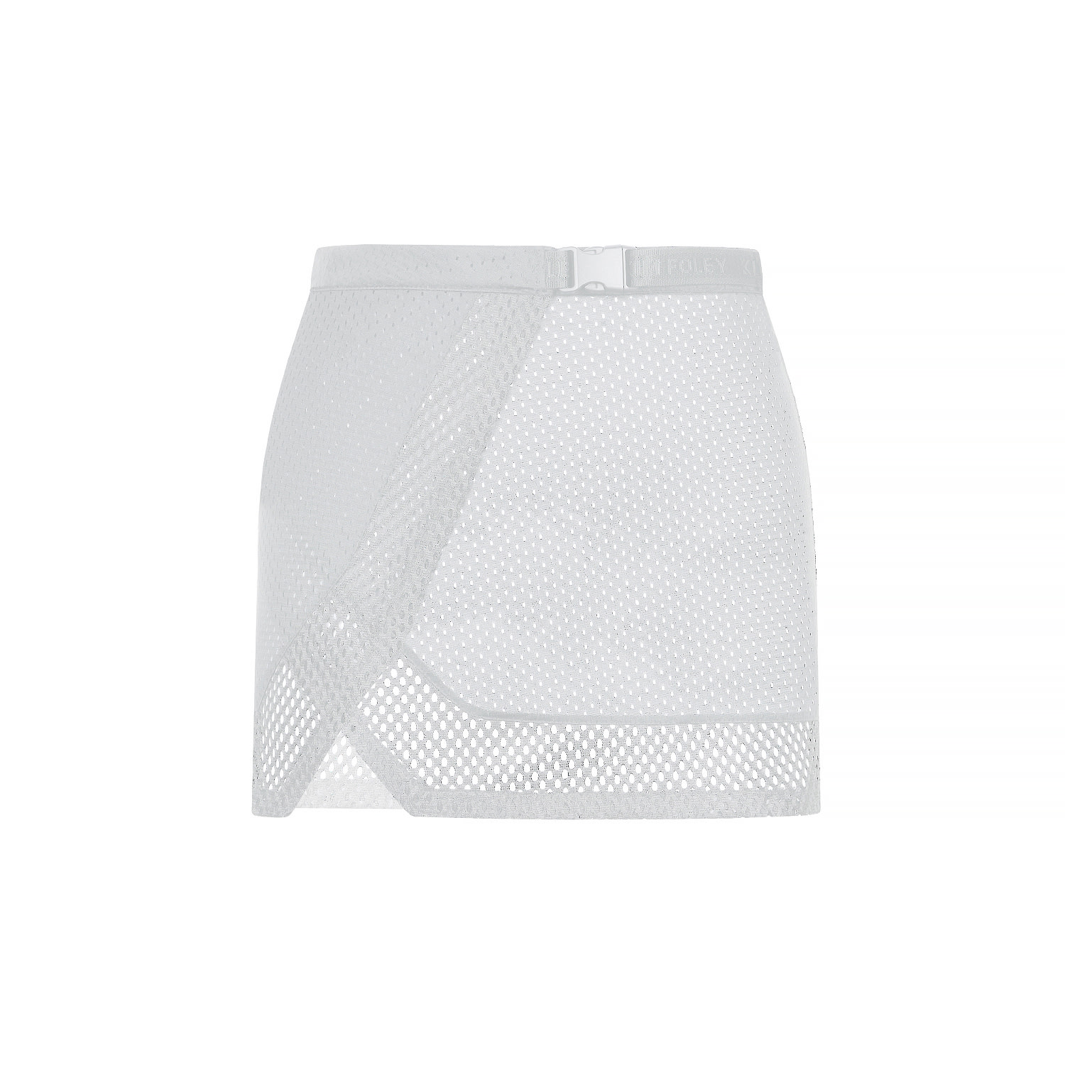 Kim Foley Women's White Shortie Sarong Beach Cover-up Athletic Wrap Skirt In White