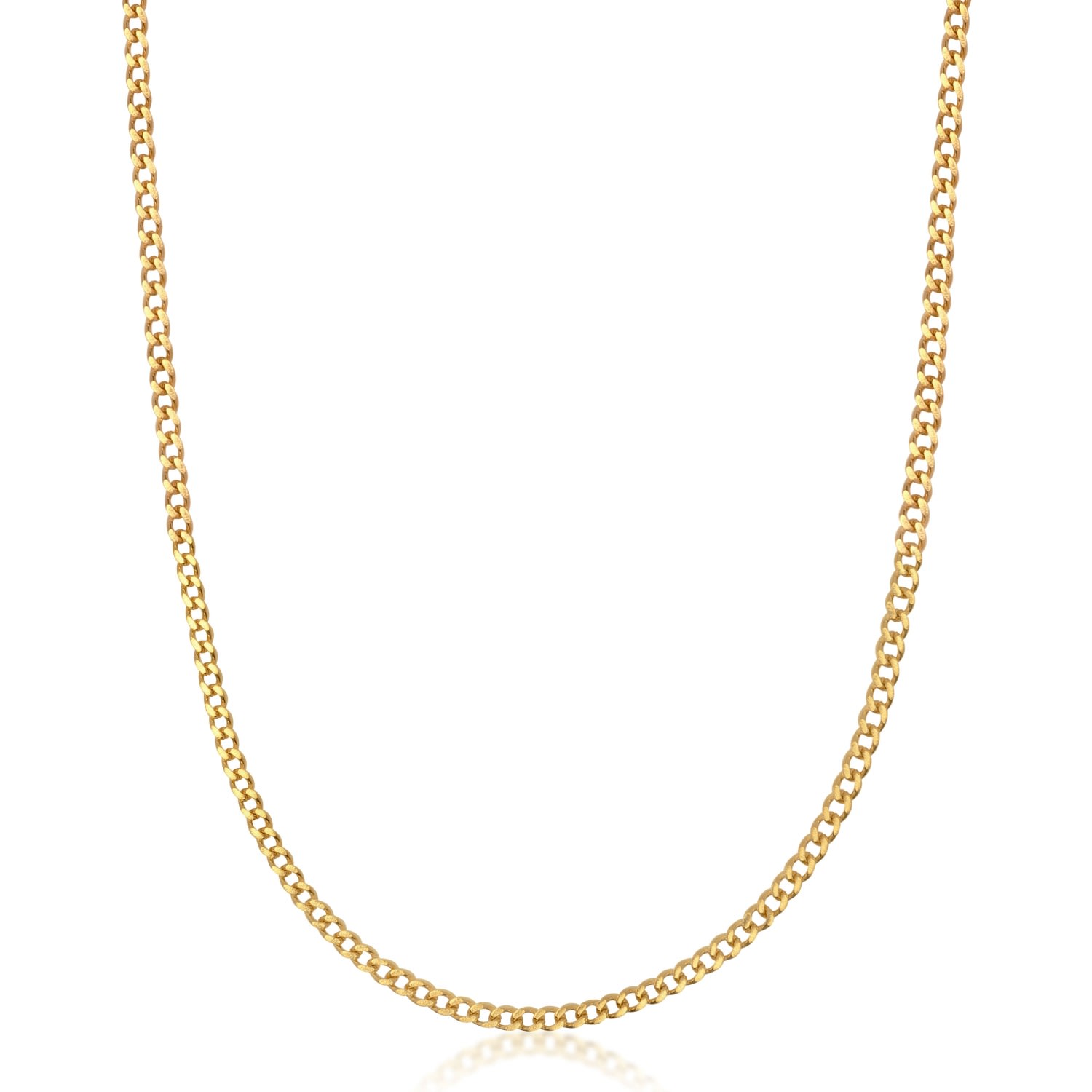 Men’s Gold Cuban Link Chain In 3Mm Nialaya