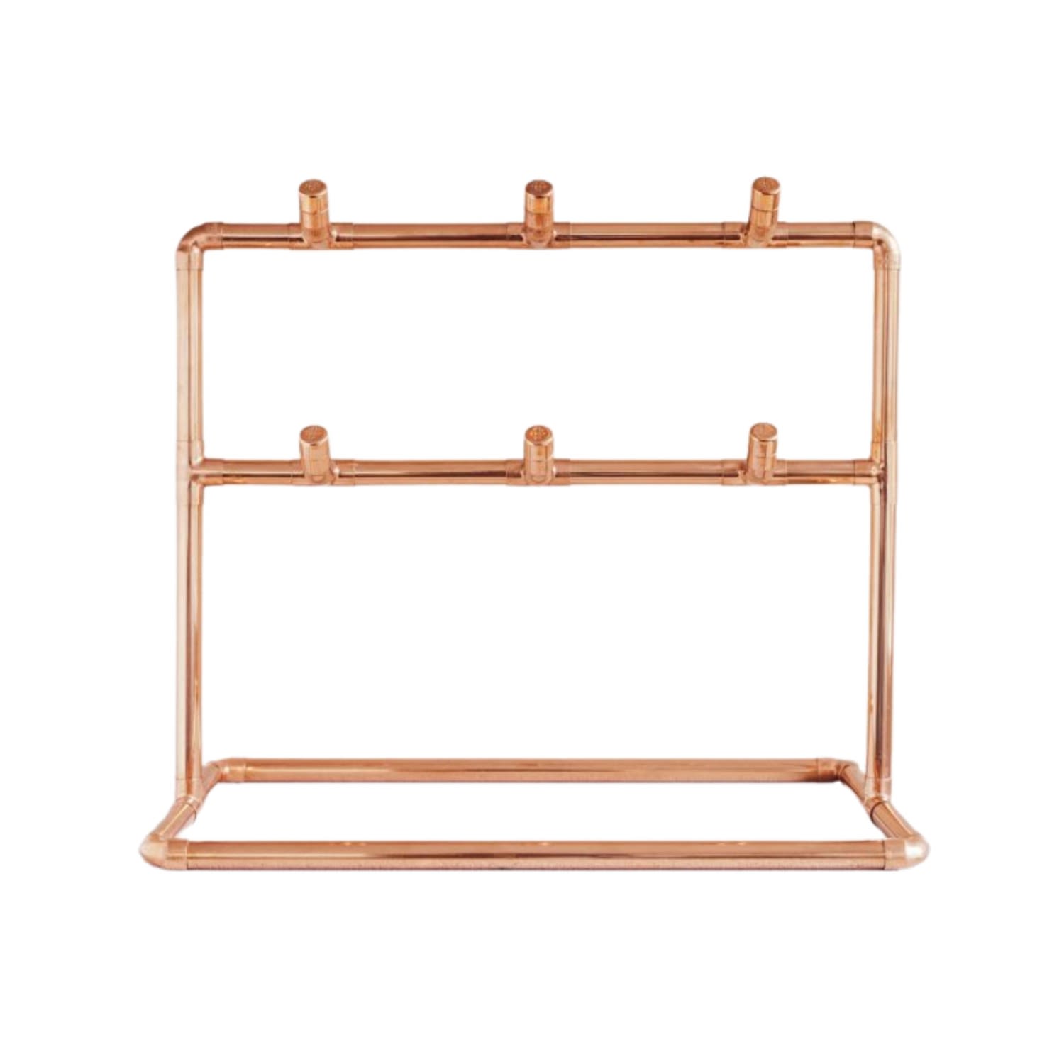 Anatoliacraft Neutrals Las Bambas Copper Mug Rack In Brown