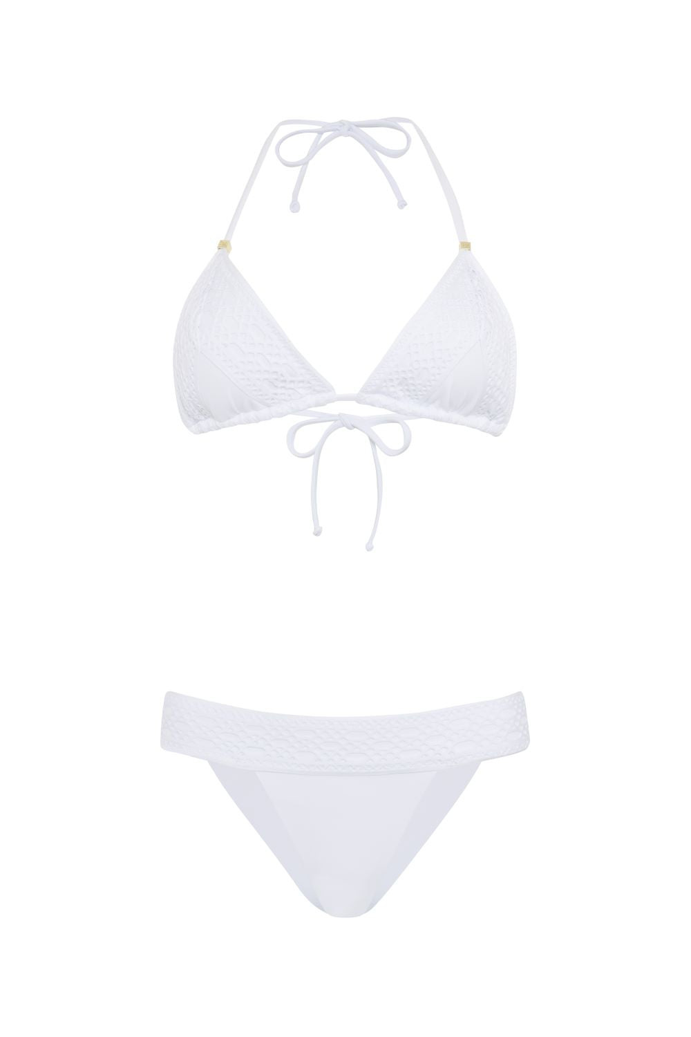 Leyla Maya Women's Sevi Bikini Set - White In White