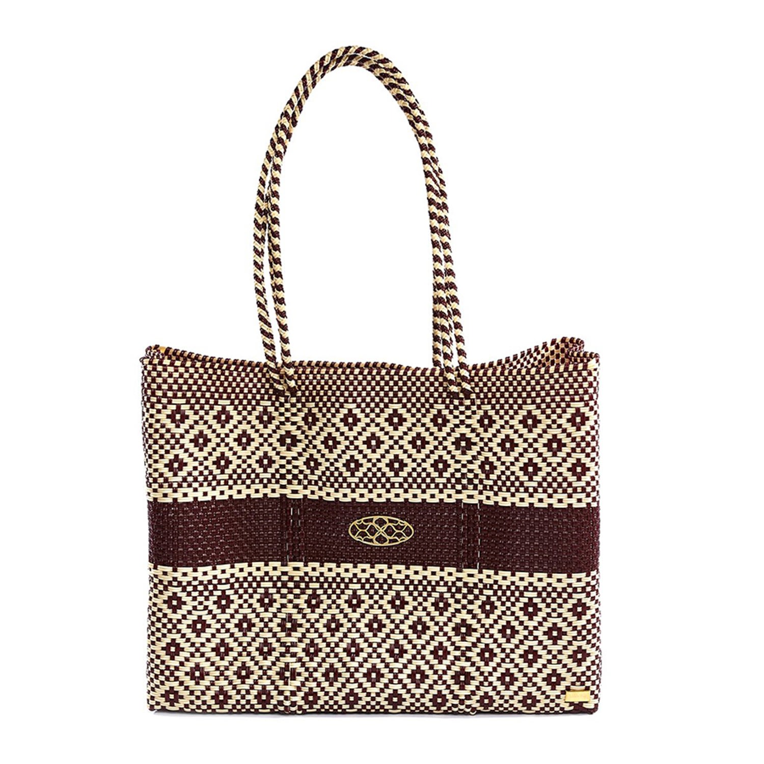 Women’s Aztec Burgundy Beige Travel Tote With Clutch Lolas Bag