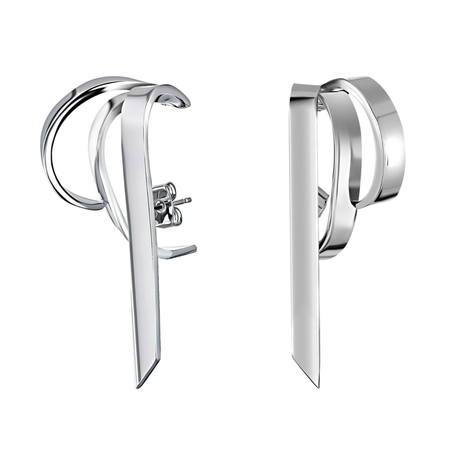 Tami&tami Women's Ten Sixty Four Studio Silver String Bow Earrings