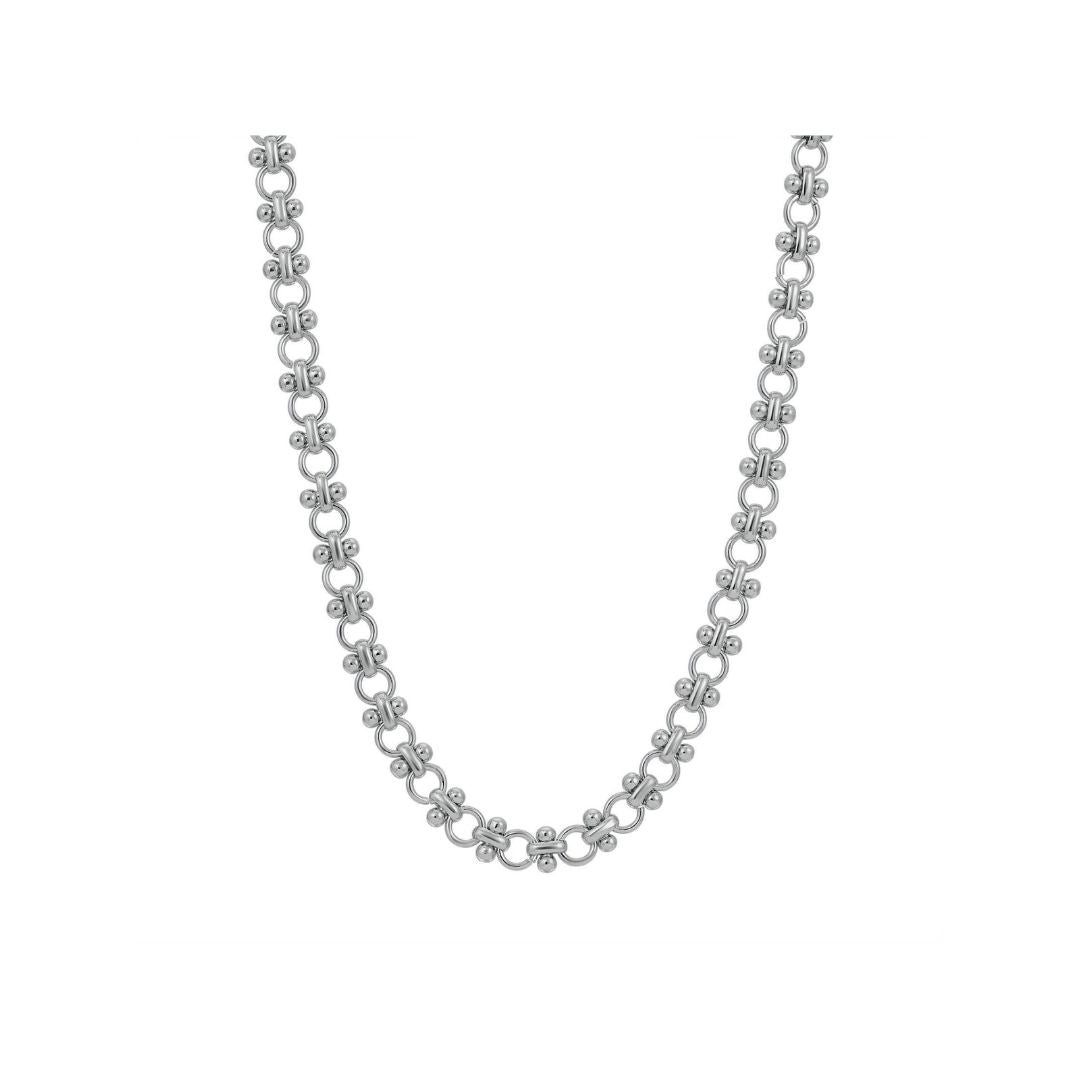 Leeada Jewelry Women's Chloe Chain Necklace - Silver In Metallic