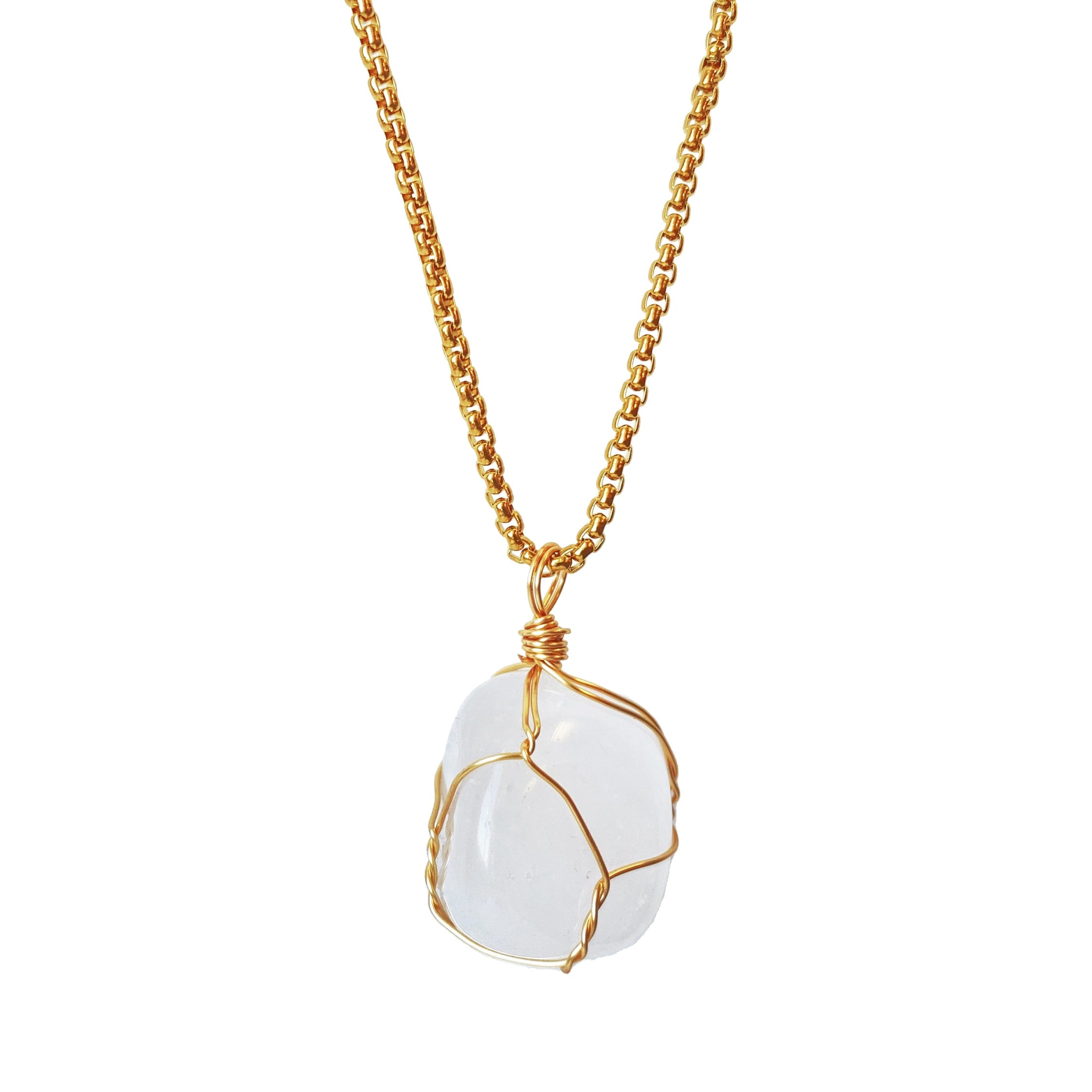 Smilla Brav Women's Gold / White Gemstone Necklace Georgie In Gold