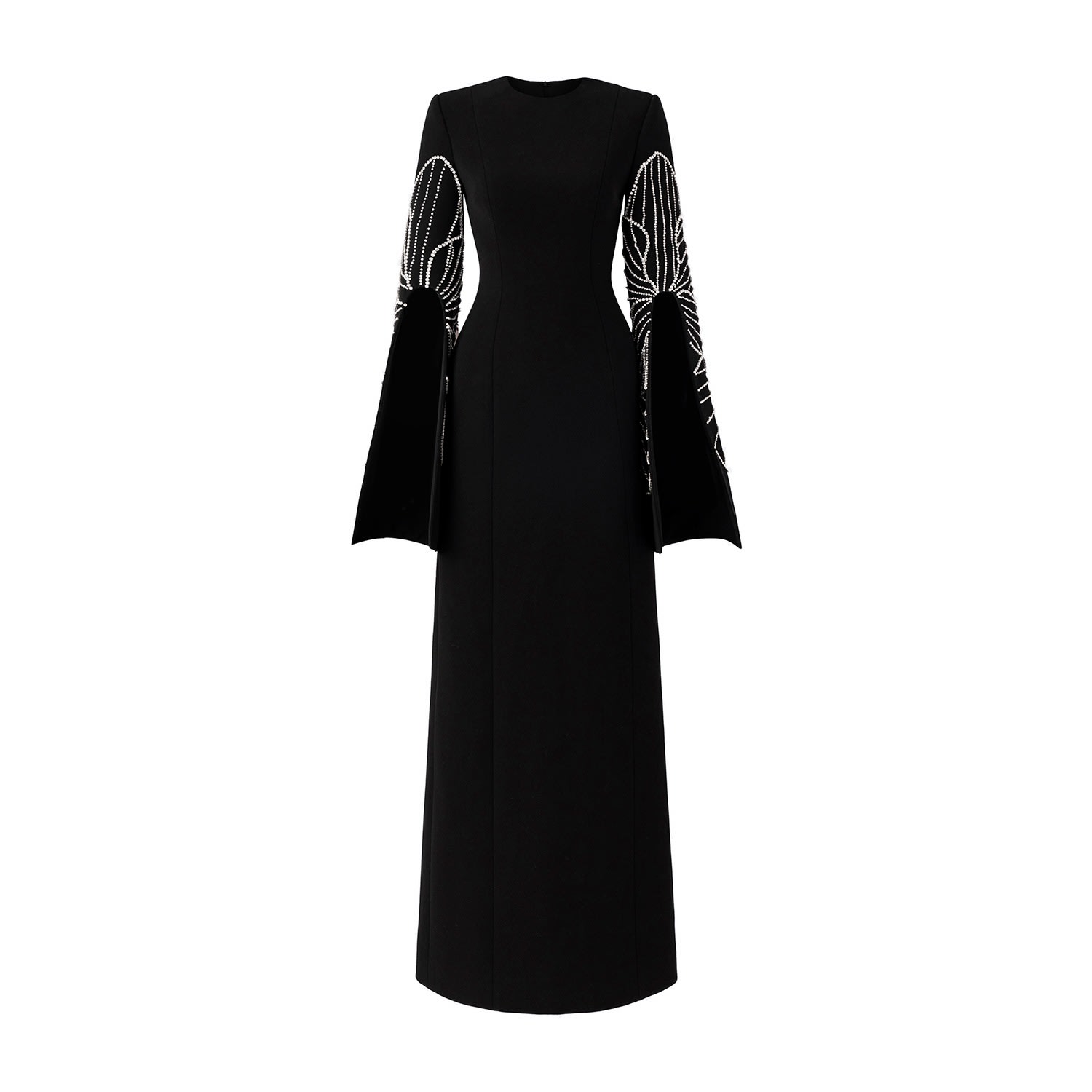 Women’s Black / Green Slit-Sleeve Bodycon Dress Extra Large Tracy Studio