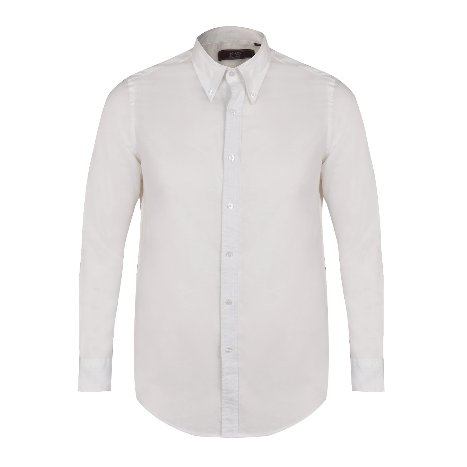 David Wej Men's Hugo Linen Mandarin Collar Tunic Shirt - White In White
