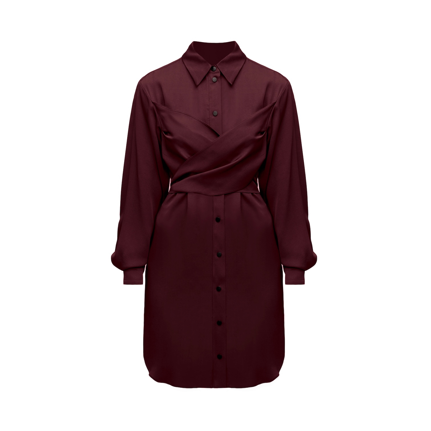 Undress Haven Shirt Dress - Red