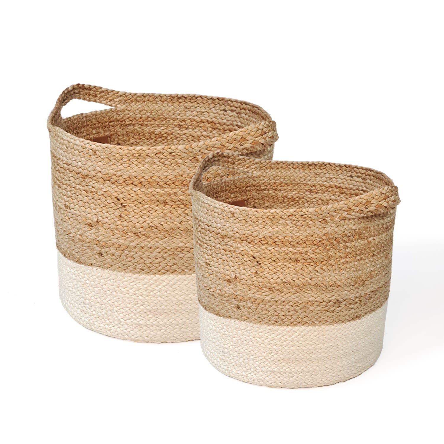 Neutrals Kata Colorblock Basket - Set Of 2 Korissa