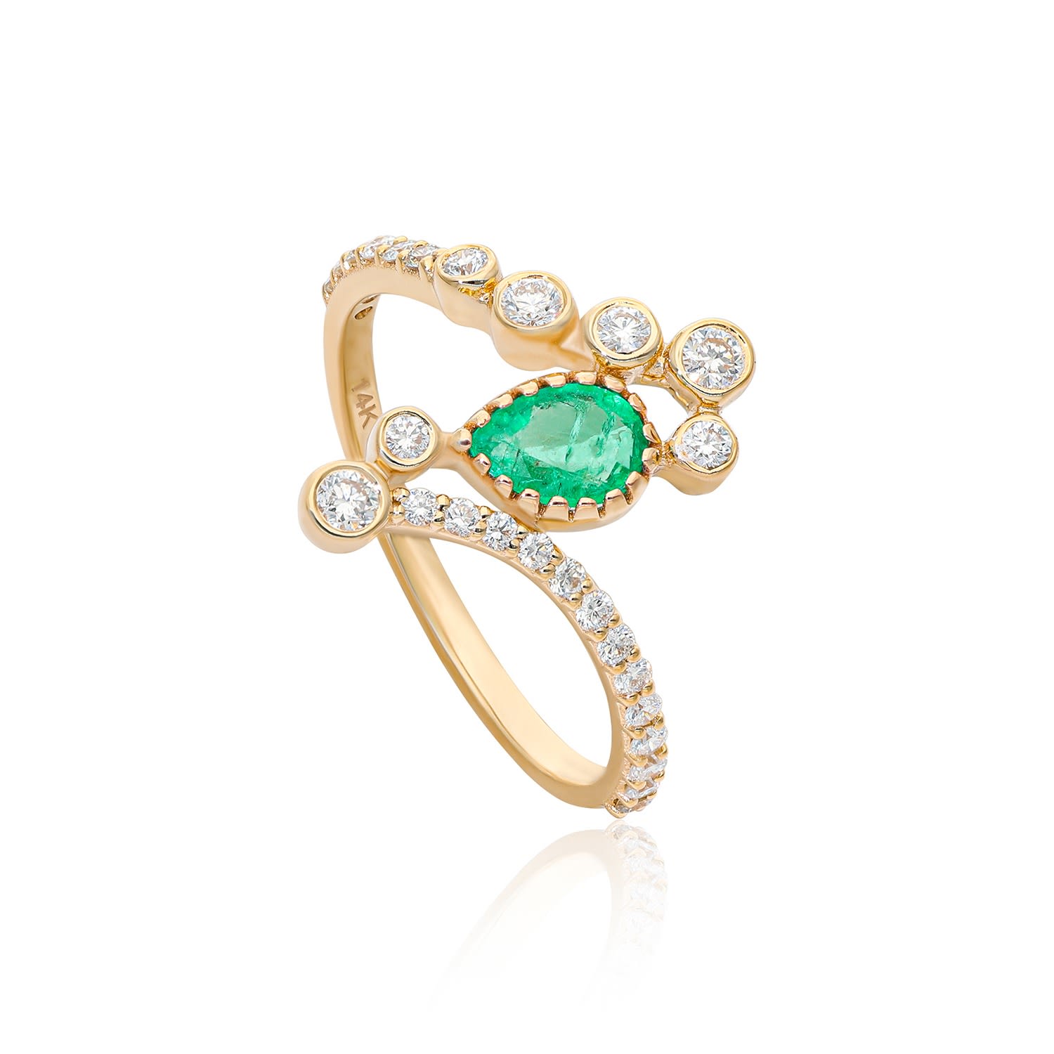 Women’s Gold Lyra Siren Ring The Jewelz