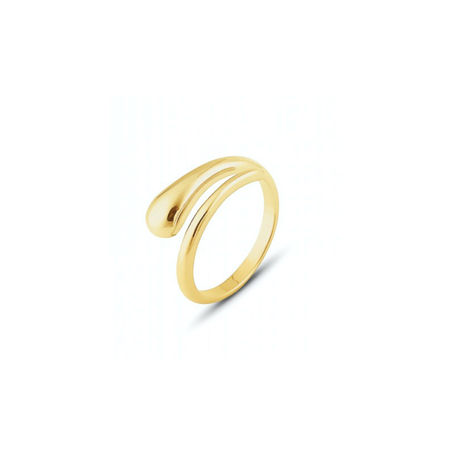 Spero London Women's Gold Signature Sterling Silver Stacking Snake Ring In Gold