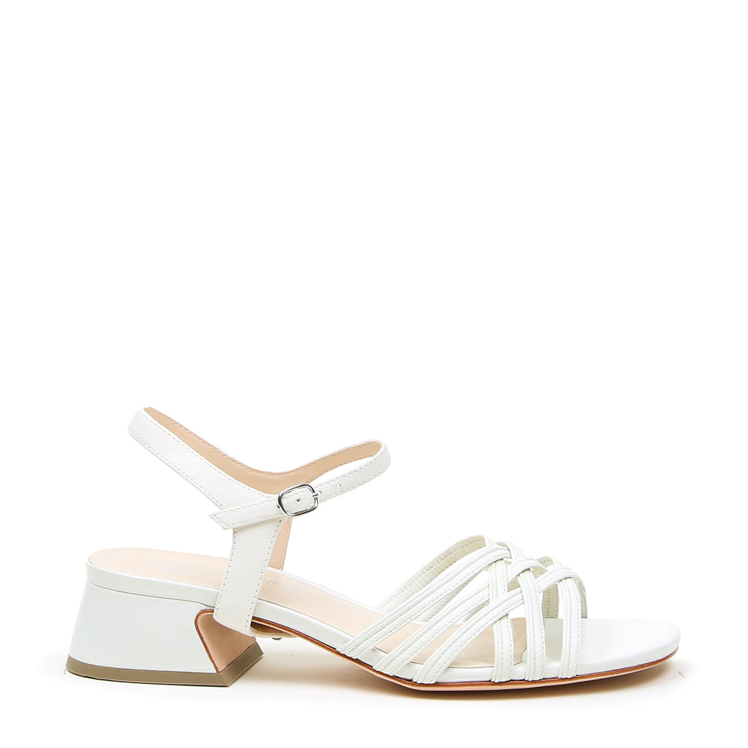 Women’s White Bell Sandal + Jackie Strap 4 Uk Alterre