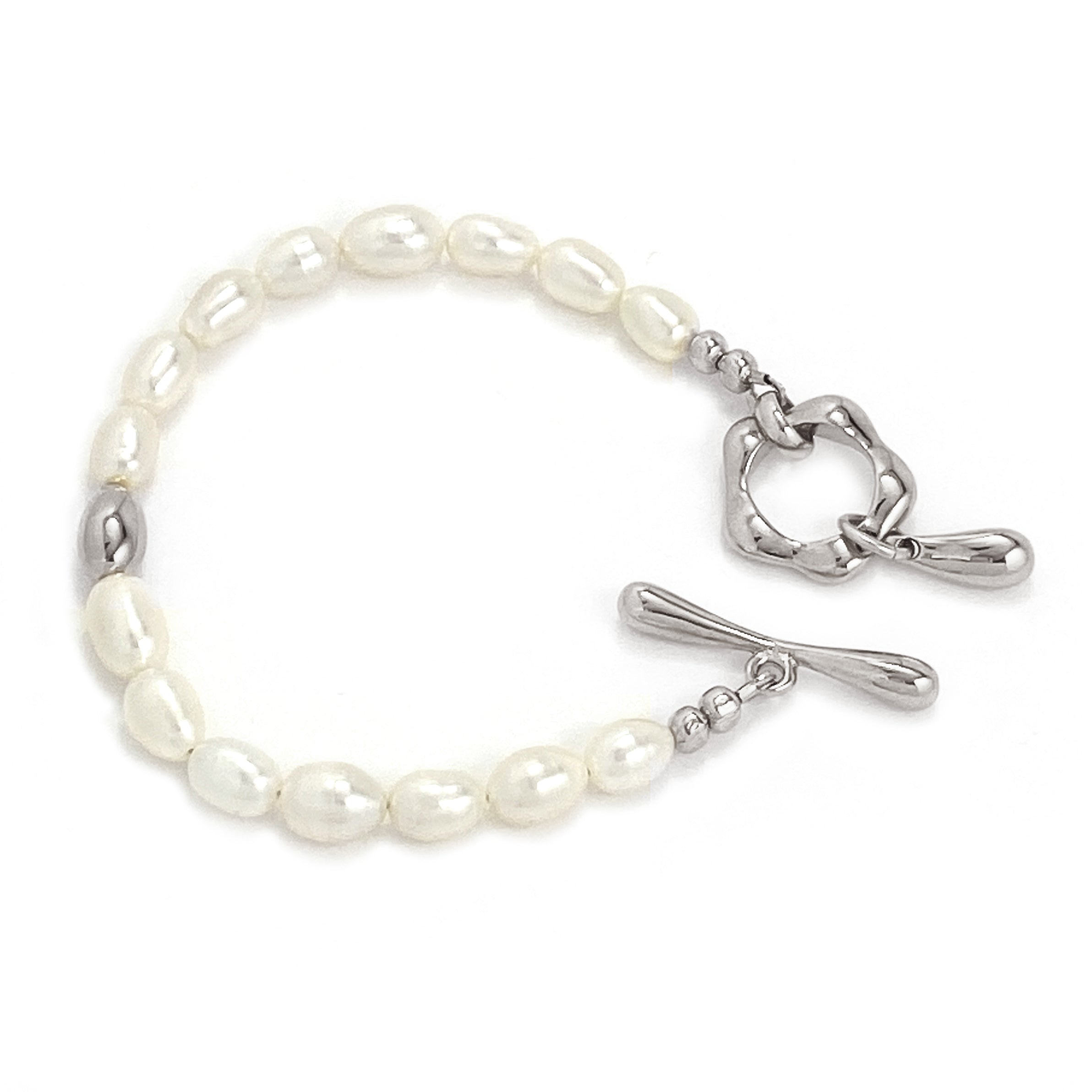 Women’s Muse Pearl Bracelet - Silver Biko