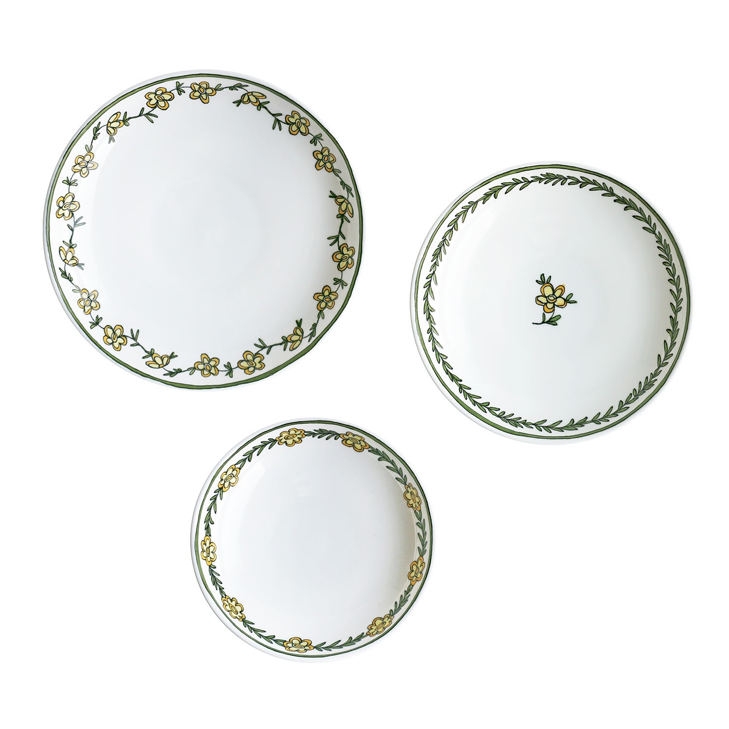 H. daisy Chain - Assorted Set Of Three Canape Dishes Twig New York