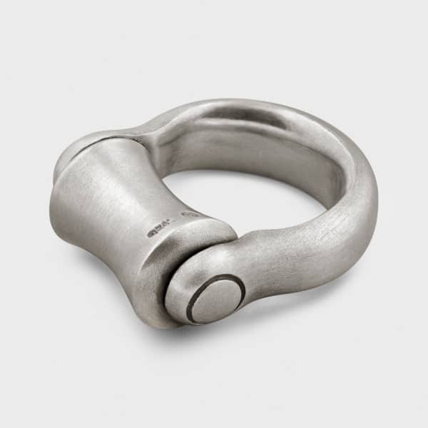 GUCCI MEN'S ROLLER RING IN STERLING SILVER