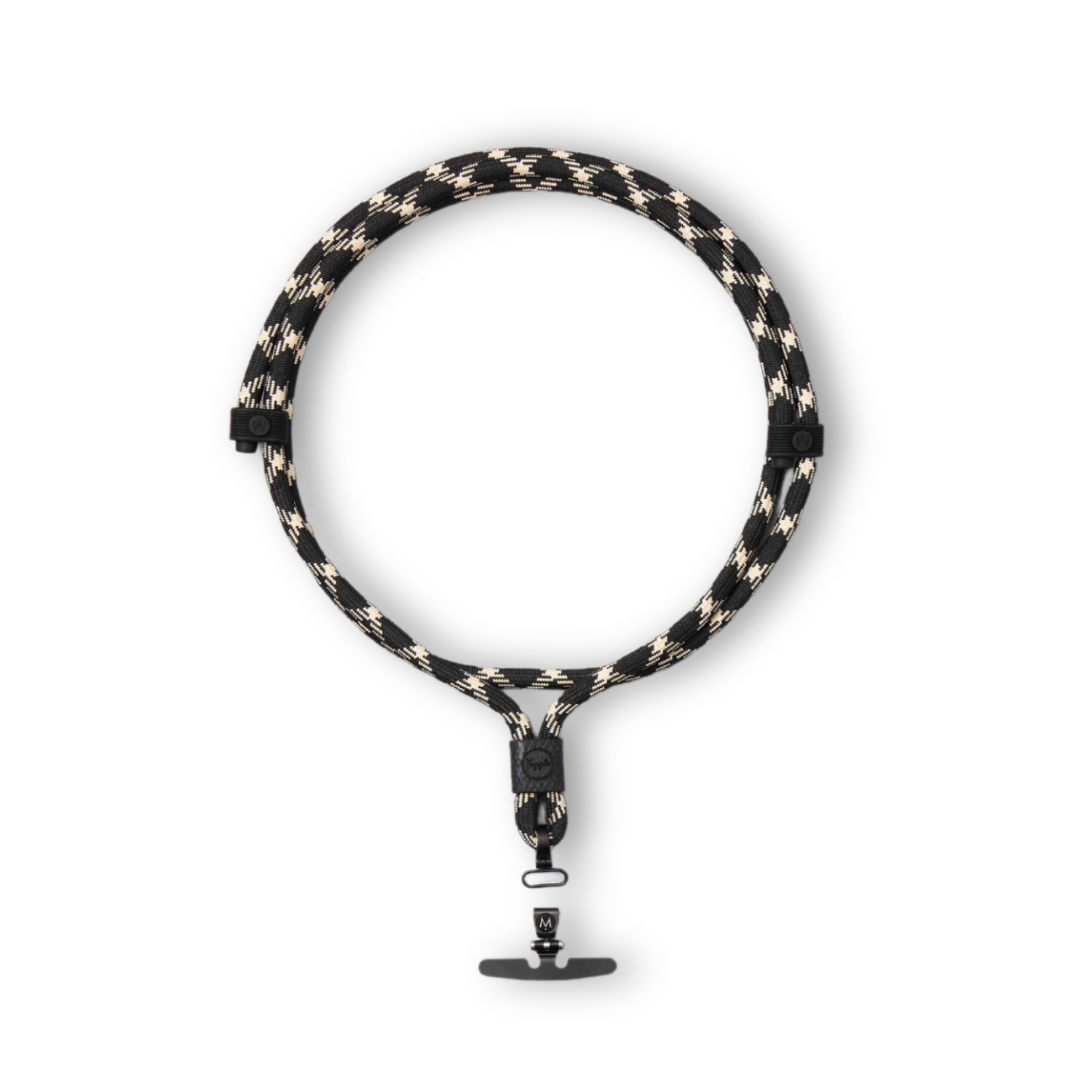 M.craftsman Yoggle Click Crossbody Phone Strap - The Chaplin - Golden Black In Black