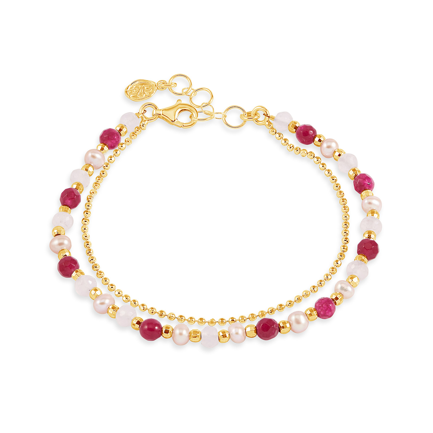 Women’s Pink Blossom Orissa Bracelet In Gold Vermeil Dower & Hall