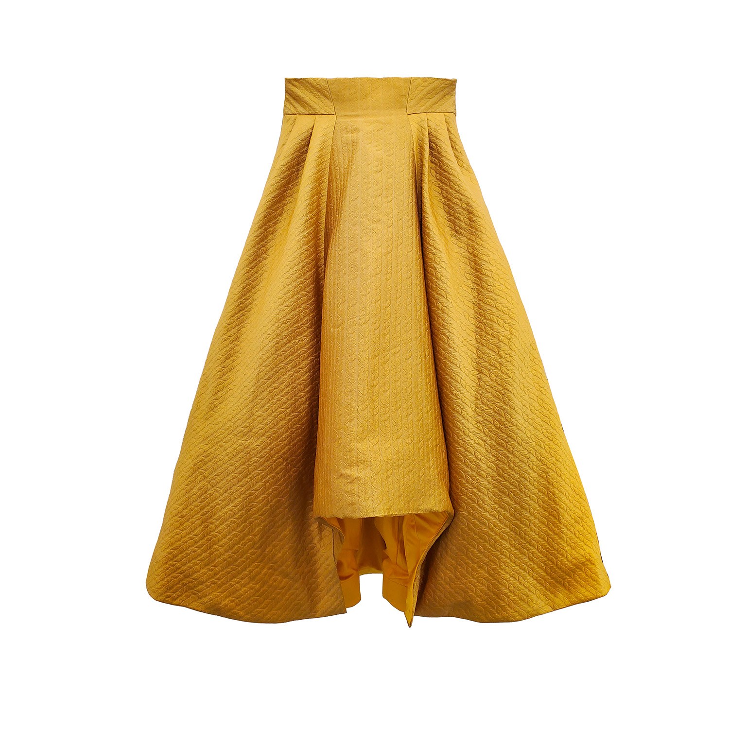 Women’s Yellow / Orange Eugenie Skirt Xxs Emma Wallace