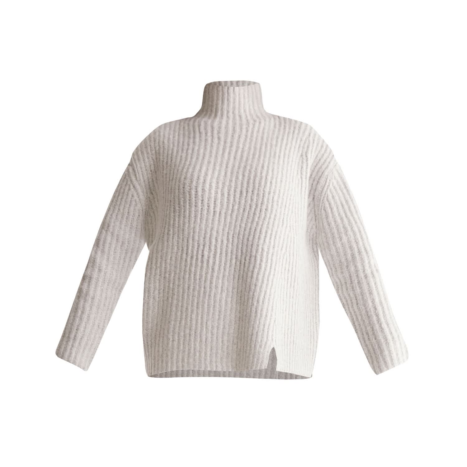 chunky knit white jumper