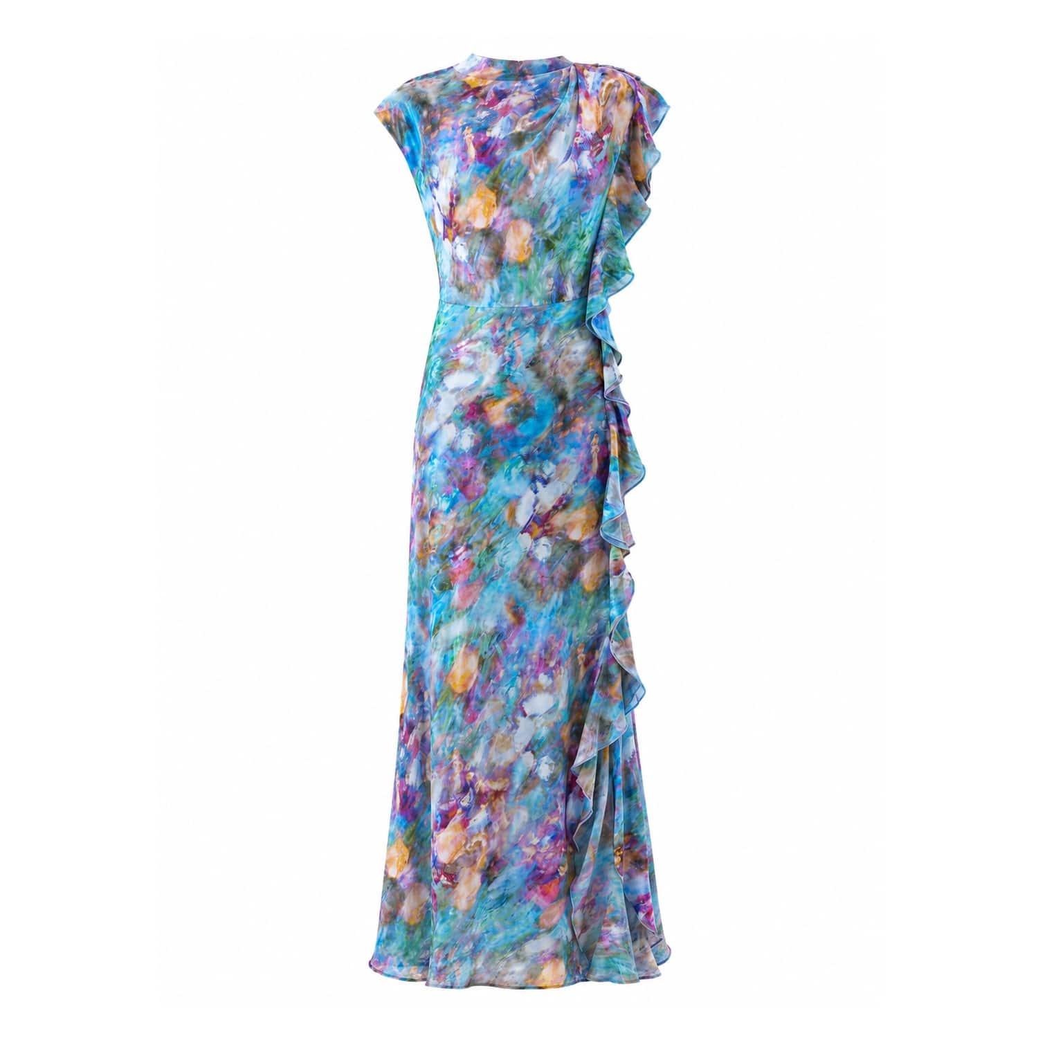 avery citron cowl maxi dress Azazie Avery Citron Cowl Maxi Dress