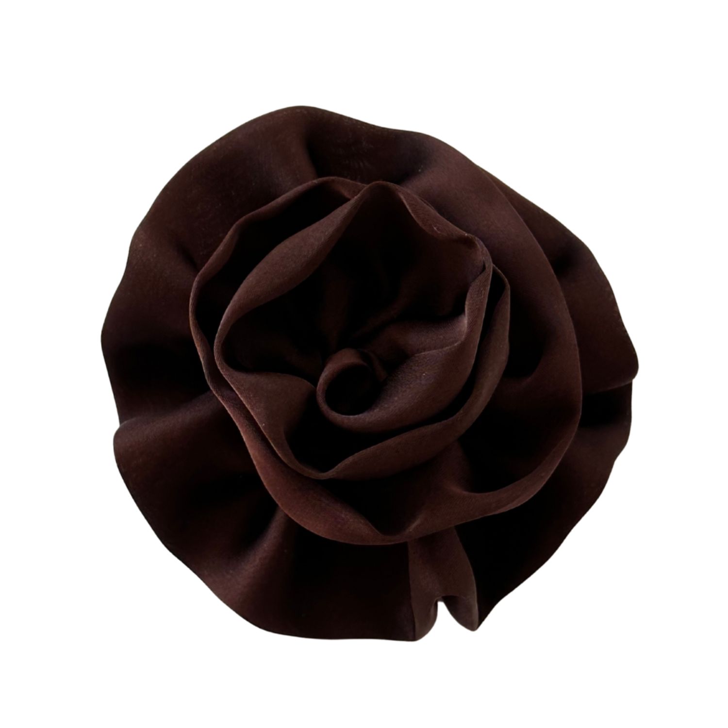 Sylki Women's Flower Hair Clip - Brown In Brown