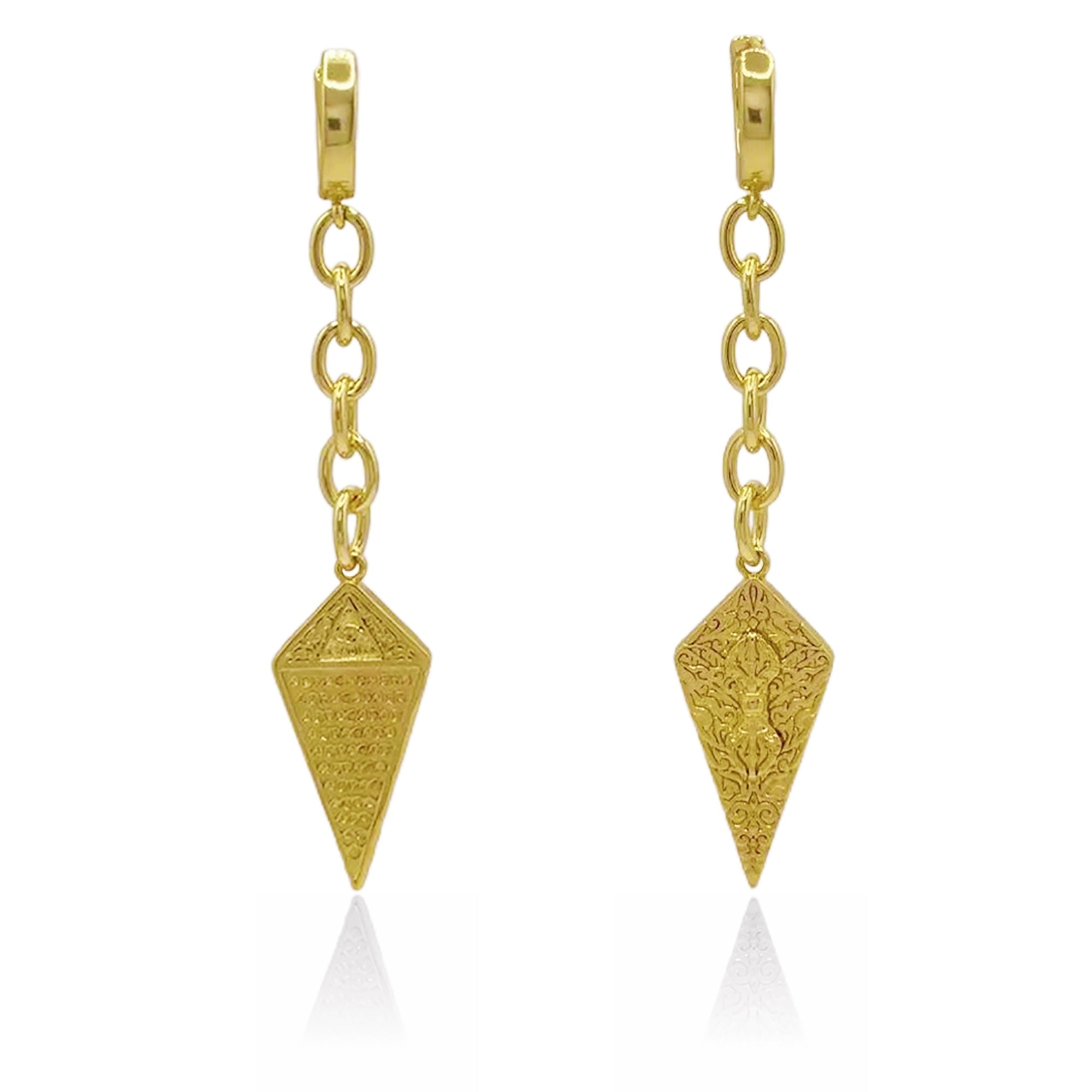 Ninemoo Women's Mystic Abracadabra Gold Plating Earrings In Gold