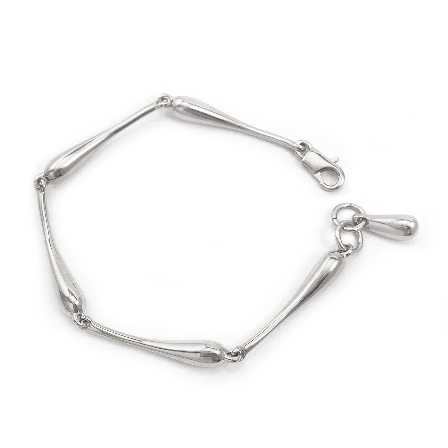 Women’s Droplet Bracelet - Silver Biko