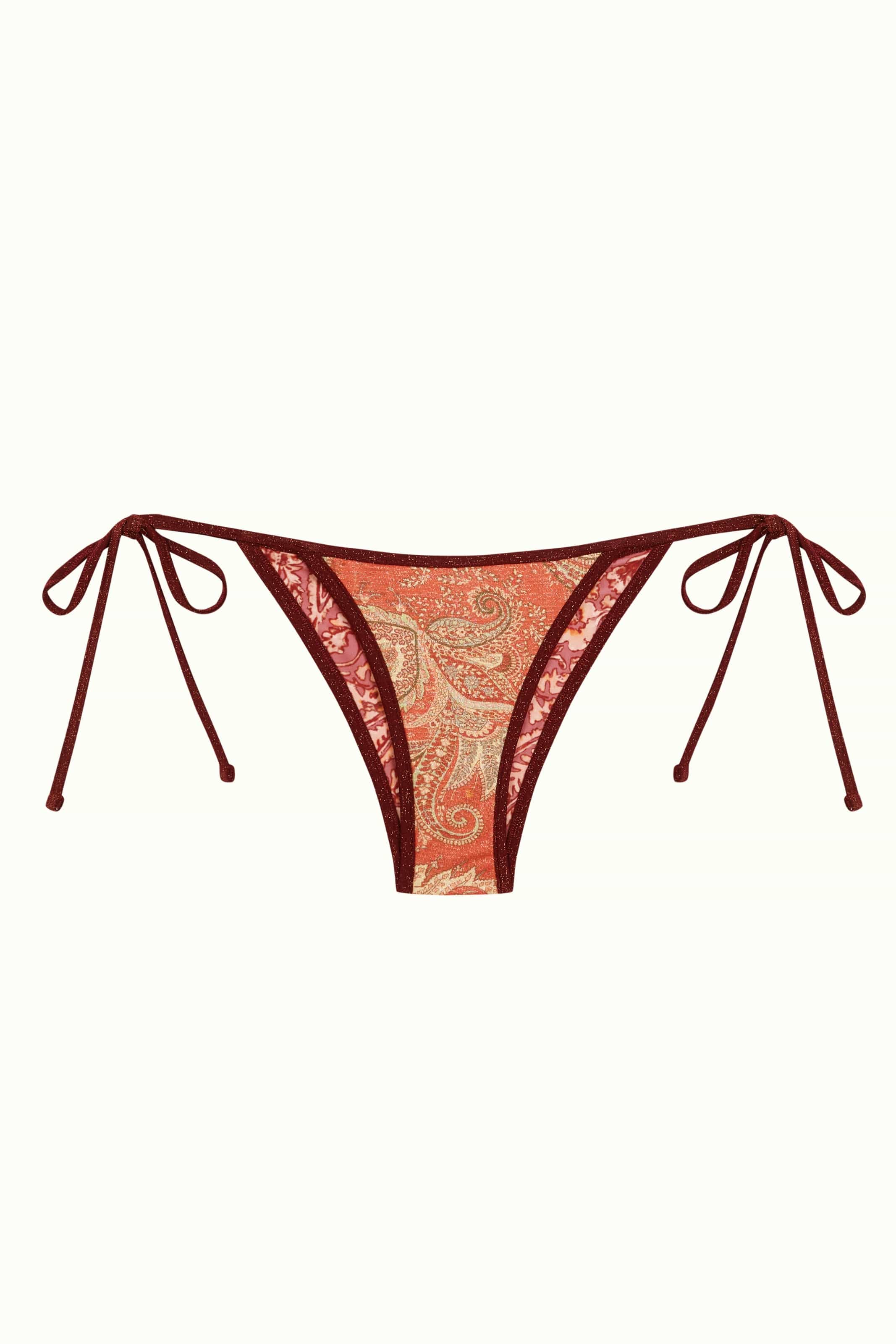 Women's Orange Mini Iconic Three Bottom