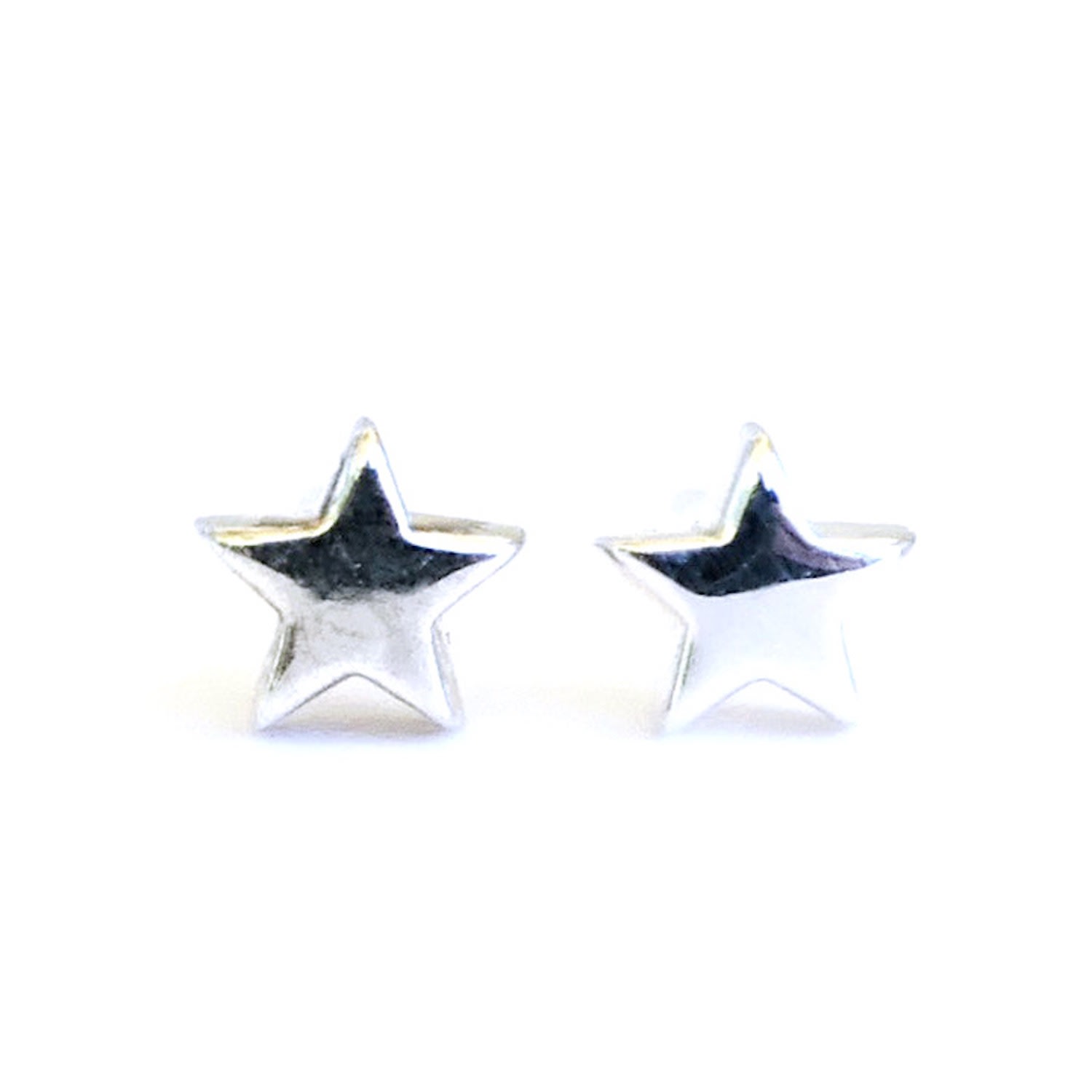 Lime Tree Design Women's Mini Star Stud Earrings - Sterling  Silver In Metallic