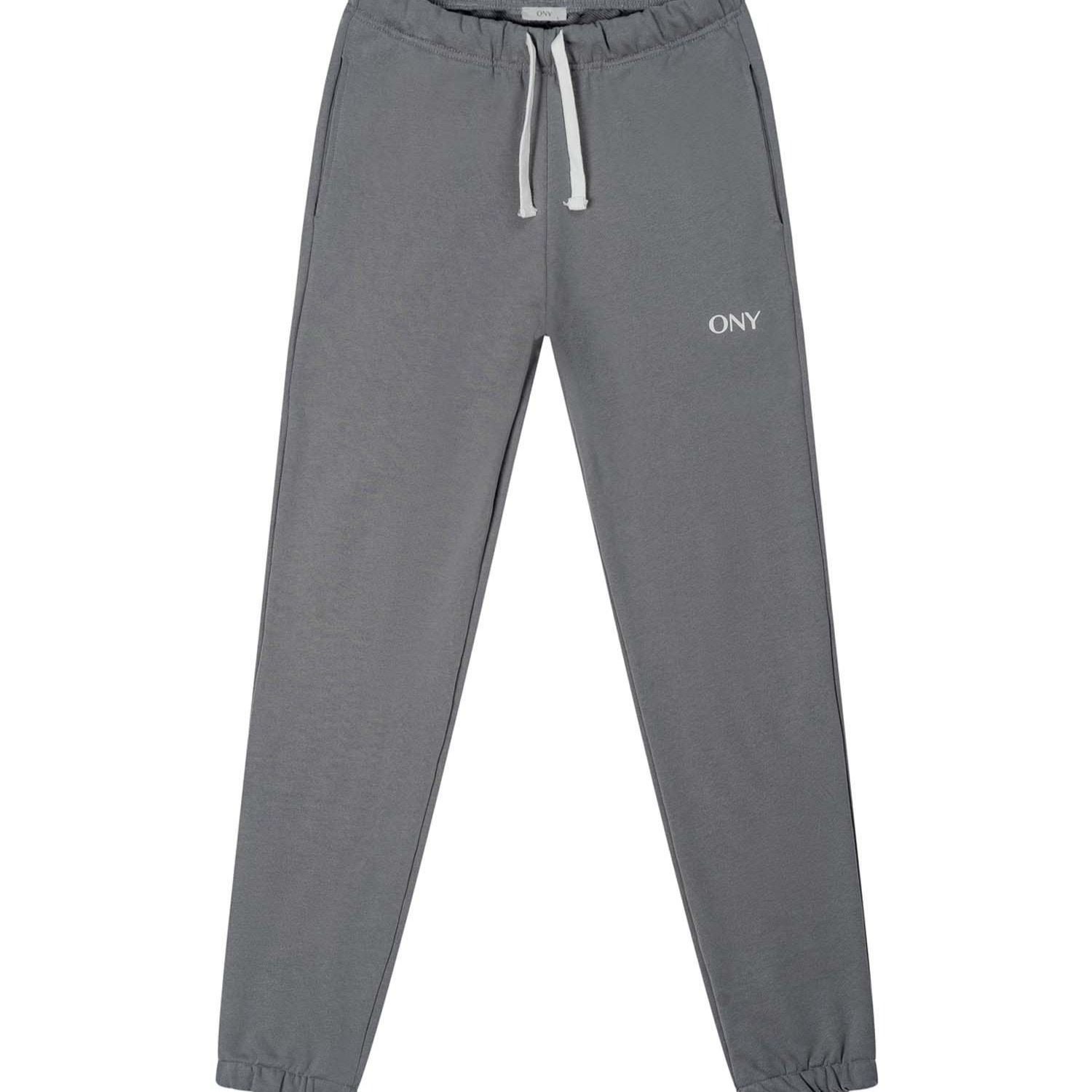 Ony Men's Grey Cuffed Sweatpants In Grey
