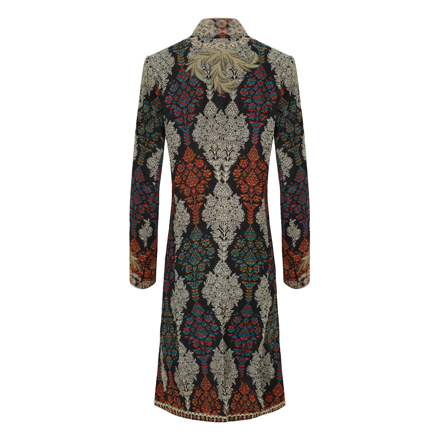 【いろは】Trois Dress Coat black-danube-tripoli-