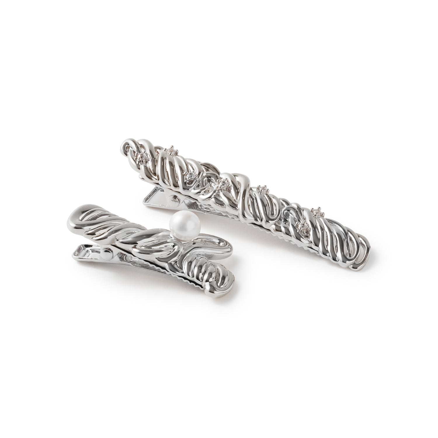 Women’s Sparkling Inspiration Wave Silver Clips One Size Frida & Florence