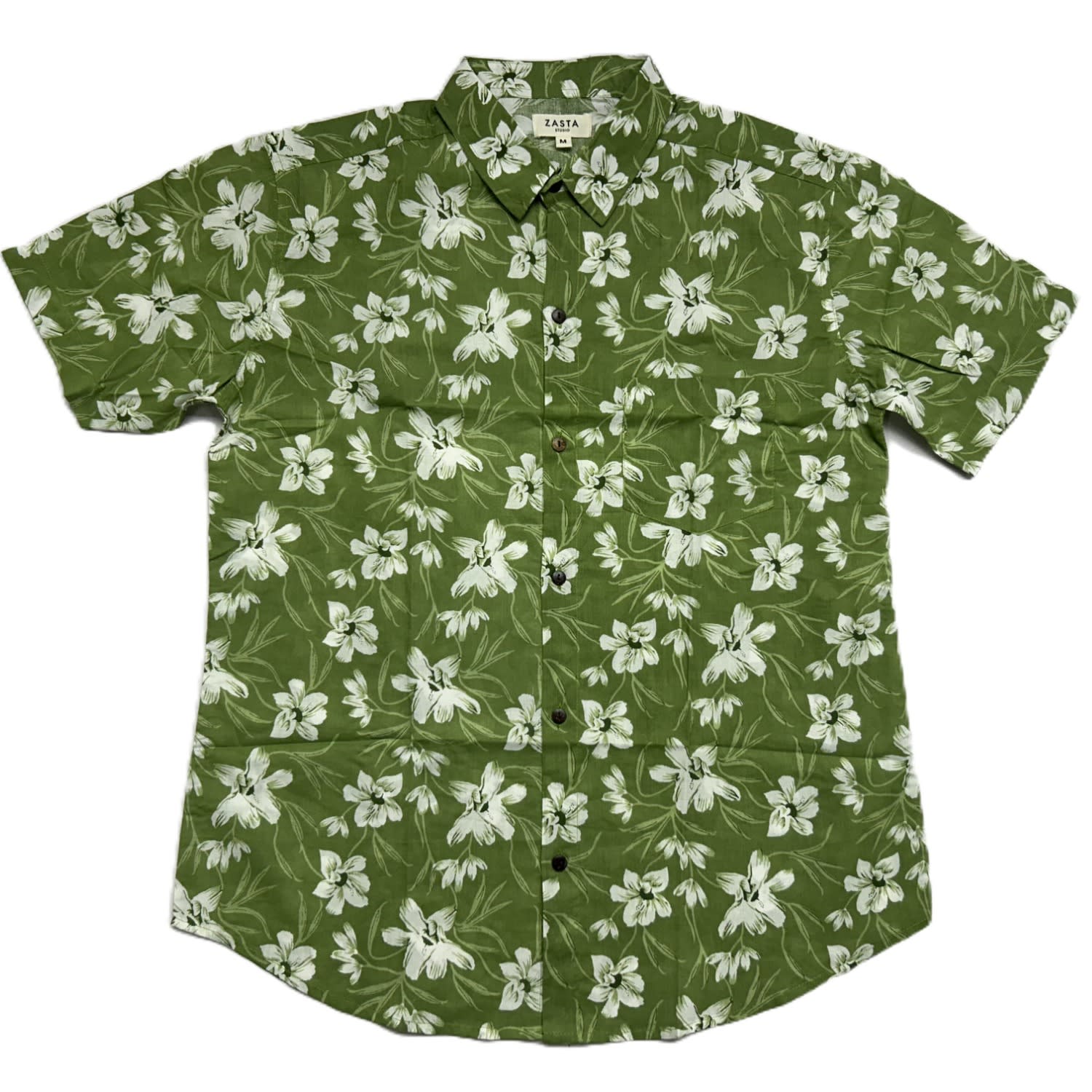 Zasta Studio Men's Organic Handprinted Summer Half Sleeve Shirt