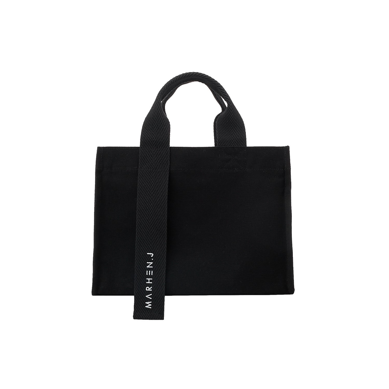 Marhen.j Women's Canvas Tote Bag - Rico - All Black In Burgundy