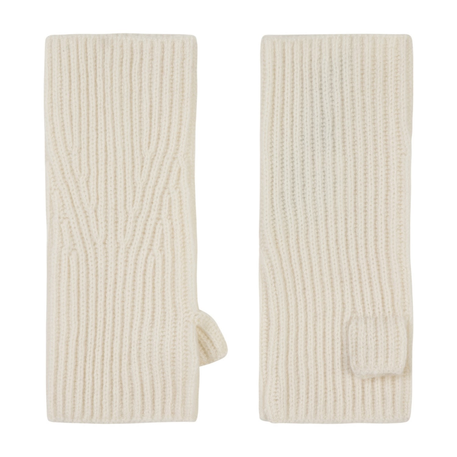 Loop Cashmere Women's White Cashmere Mitt In Snow In White