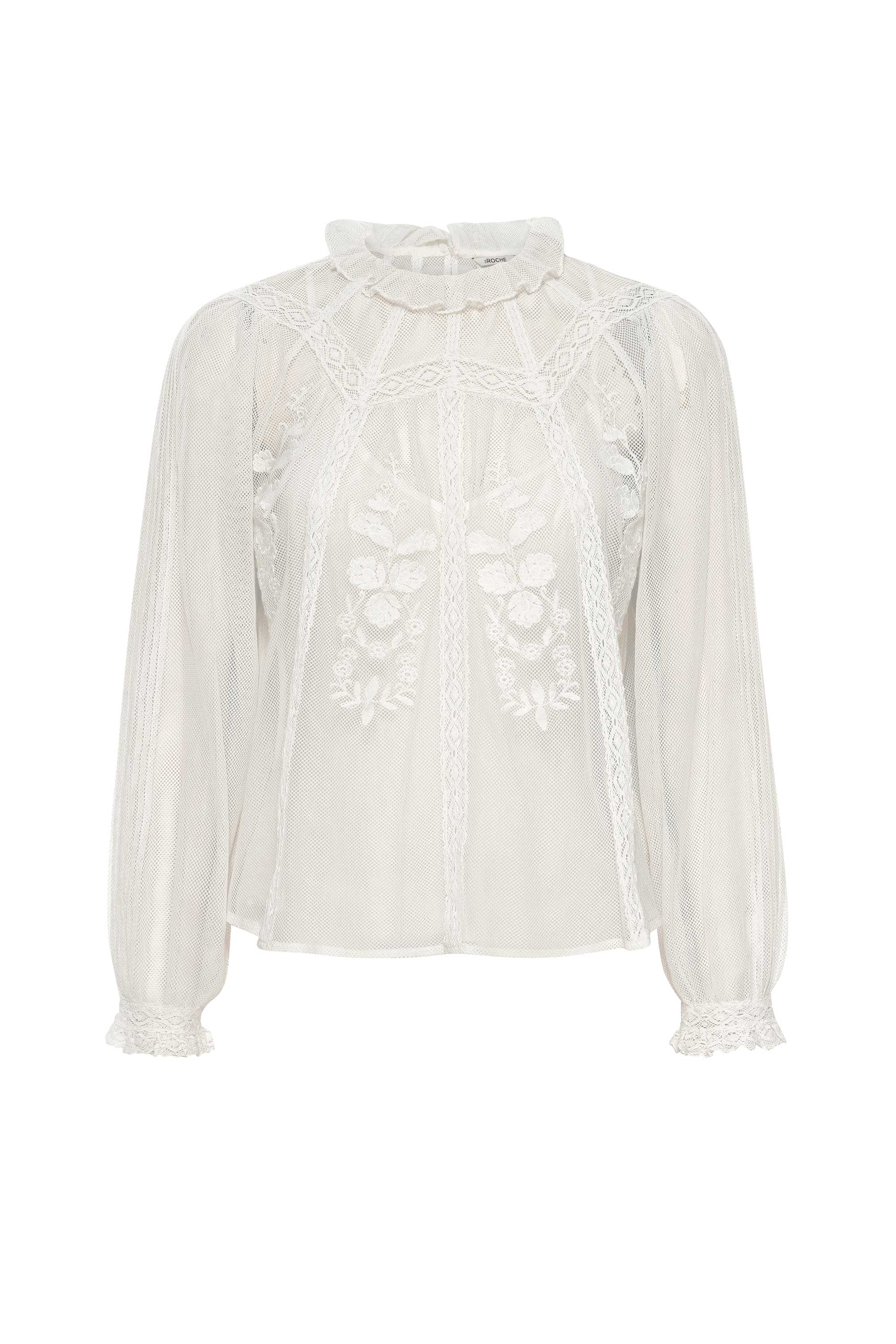 Women’s White Flores Top - Milky Extra Small St. Roche