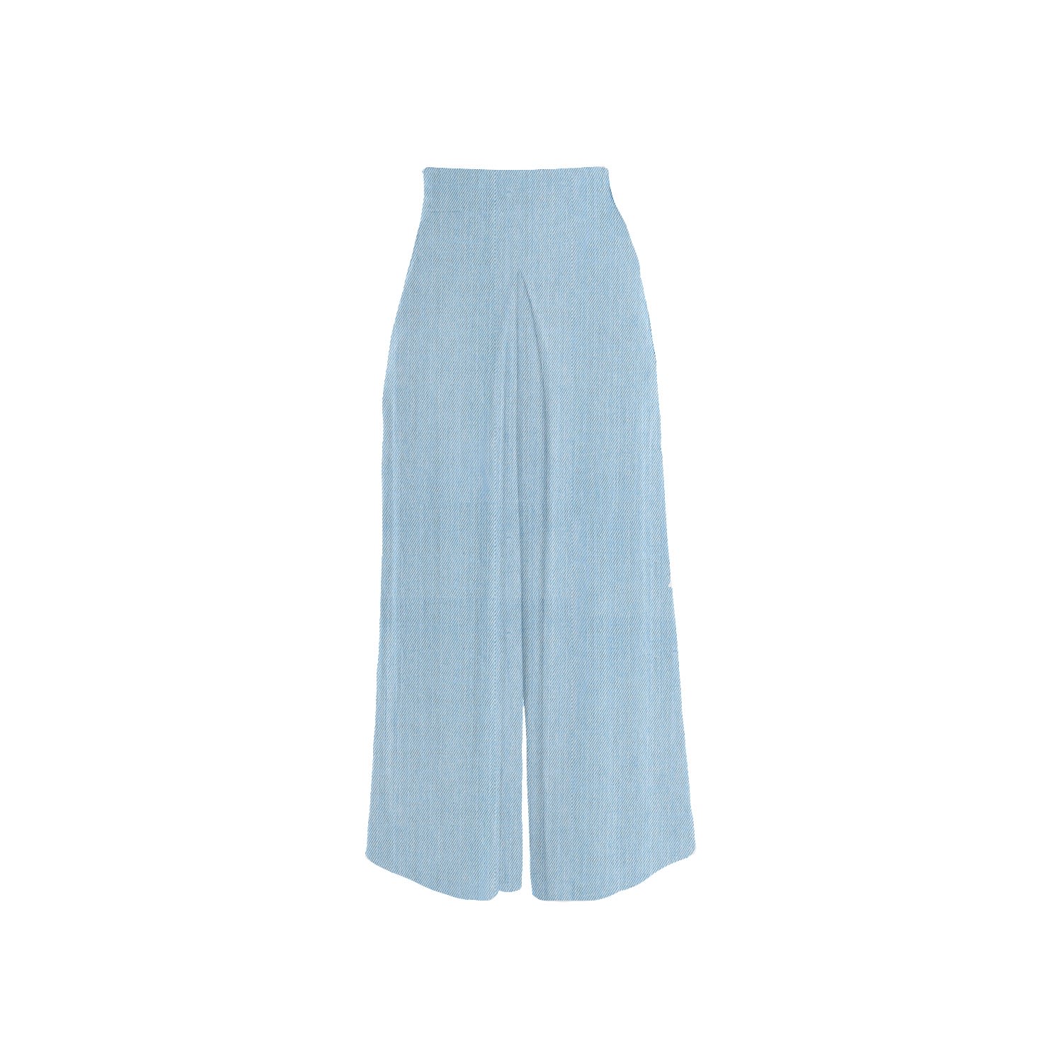 Women’s Pleated Palazzo Pant - Blue Extra Small Carlton Jones