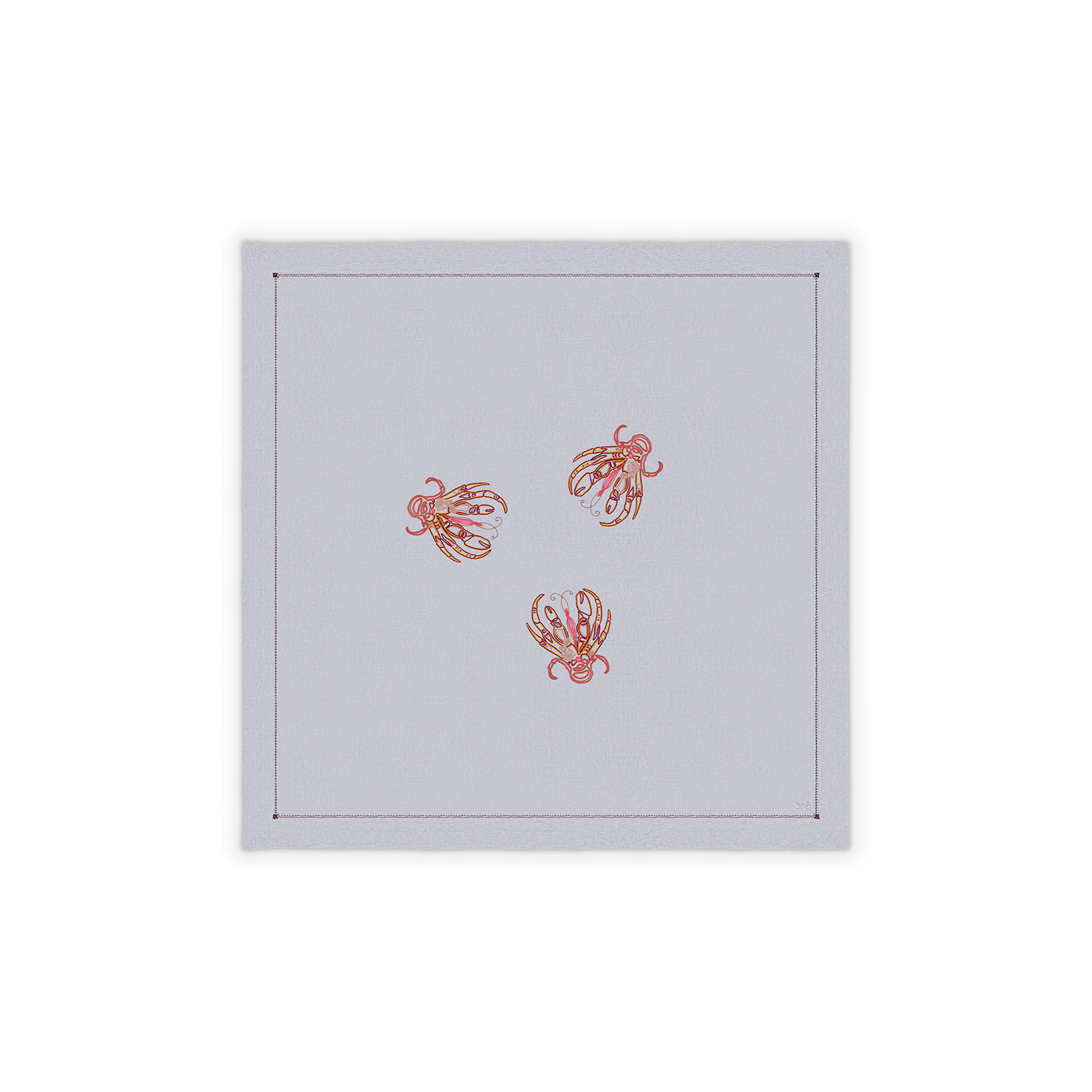 Campante Lagosta Tablecloth Small Grey In Gray