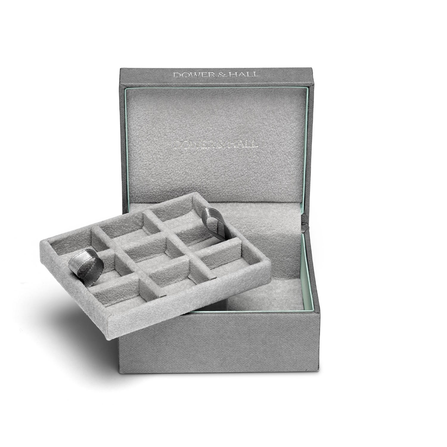 Women’s Grey Travel Mini Jewellery Box Dower & Hall