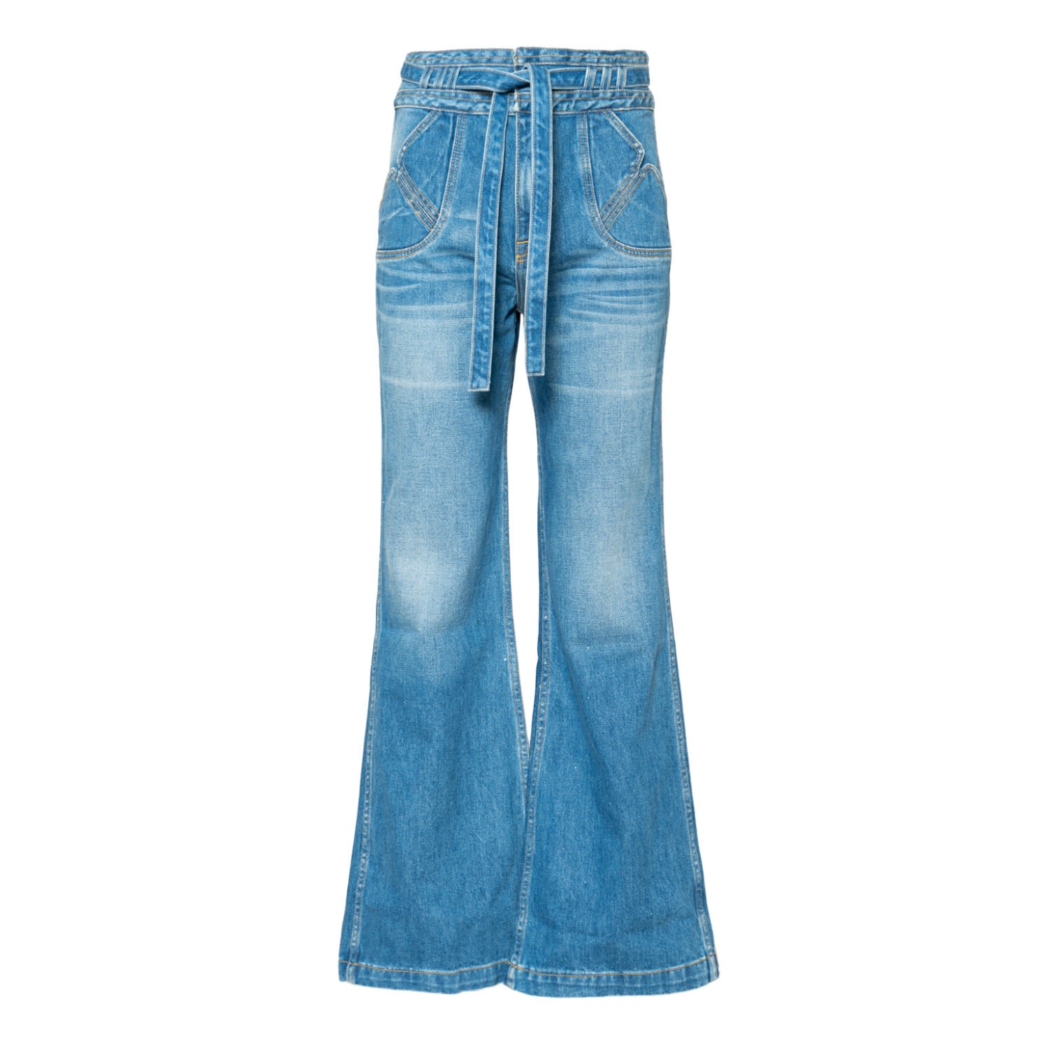 Blue Bella Seamed Pocket Flare In Odessa 31" Noend Denim